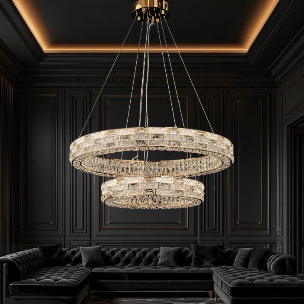 ĐÈN CHÙM THẢ (D770mm + D470mm x C1000mm) TH-8806