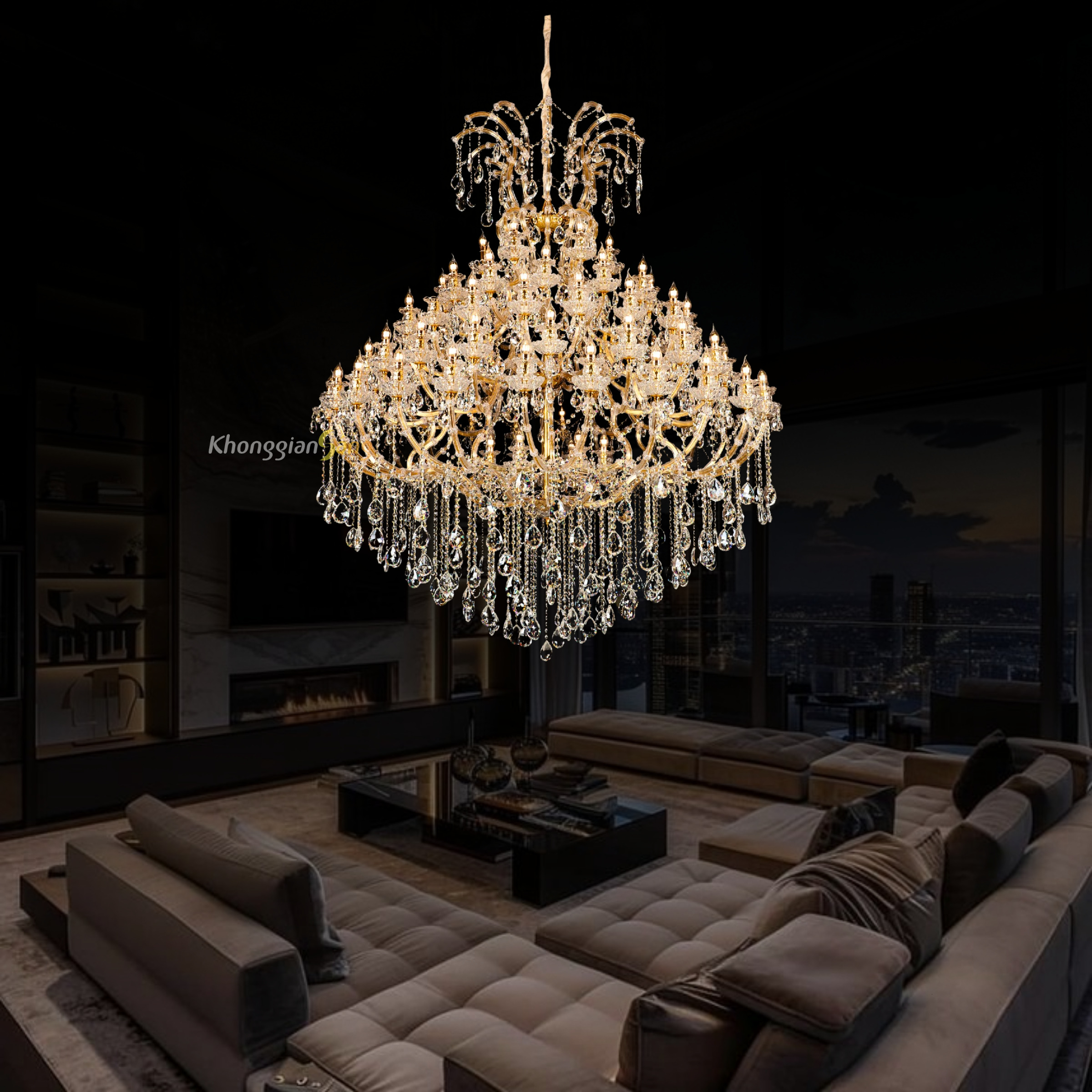 ĐÈN CHÙM NẾN (D1700mm x H2000mm) CNQT-176