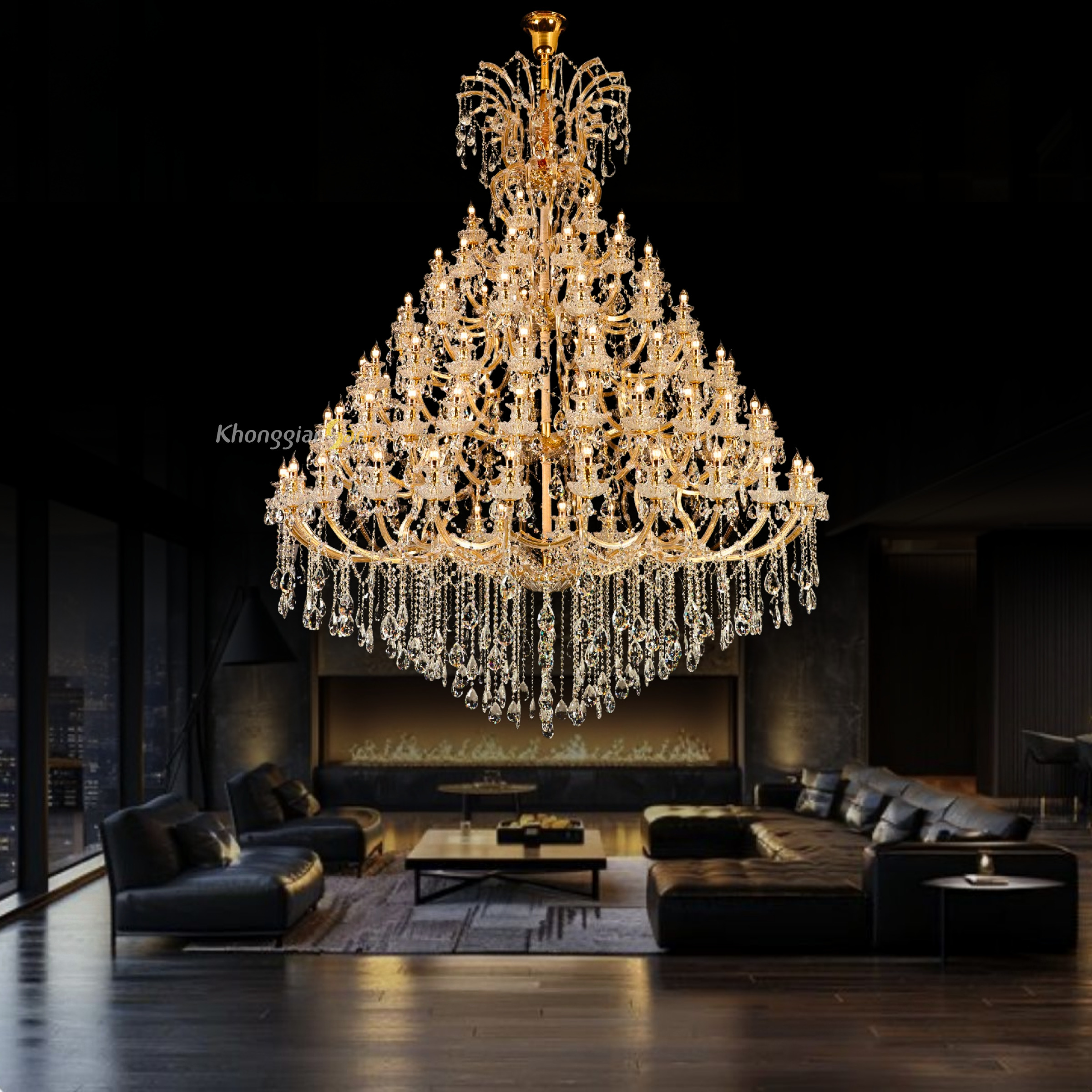 Đèn Chùm Phòng Khách Điểm Nhấn Sang Trọng Nâng Tầm Không Gian Sống