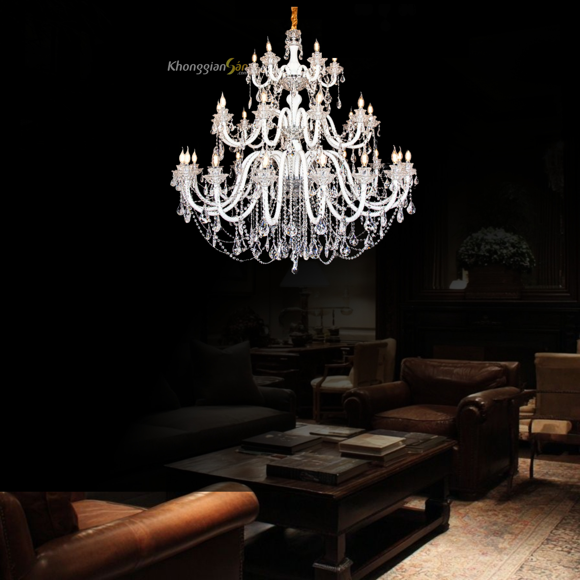 ĐÈN CHÙM NẾN (D1400mm x H2000mm) CNQT-208