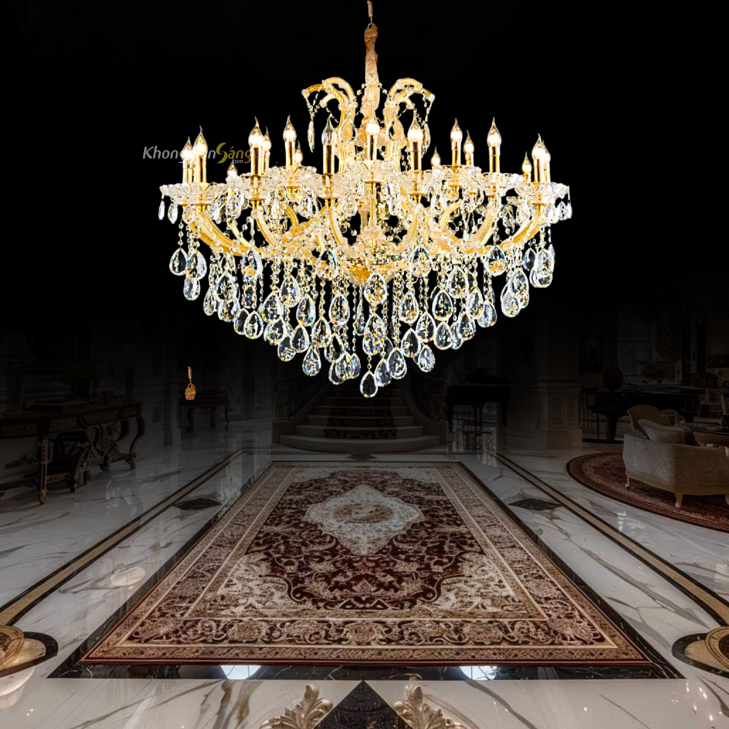 ĐÈN CHÙM NẾN (D950mm x H950mm) CNQT-73