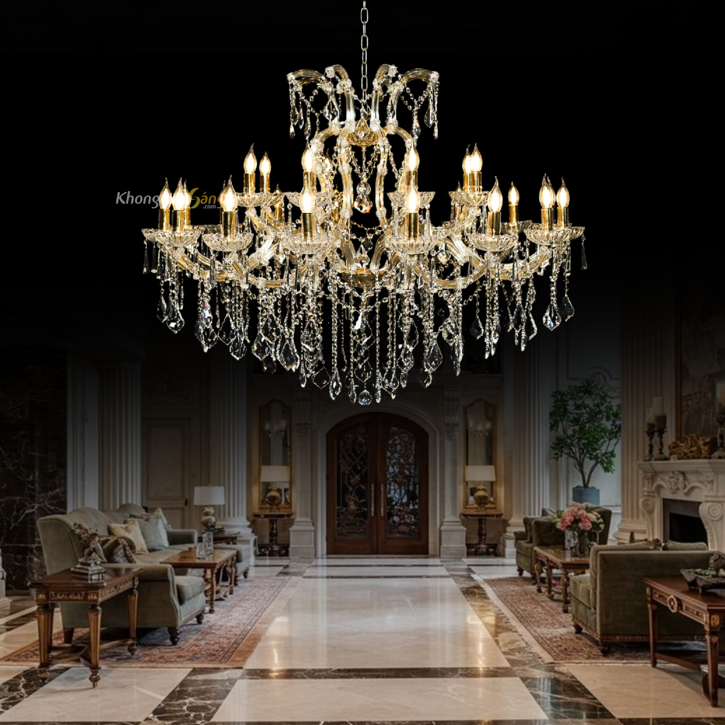 ĐÈN CHÙM NẾN (D1200mm x H950mm) CNQT-79-26