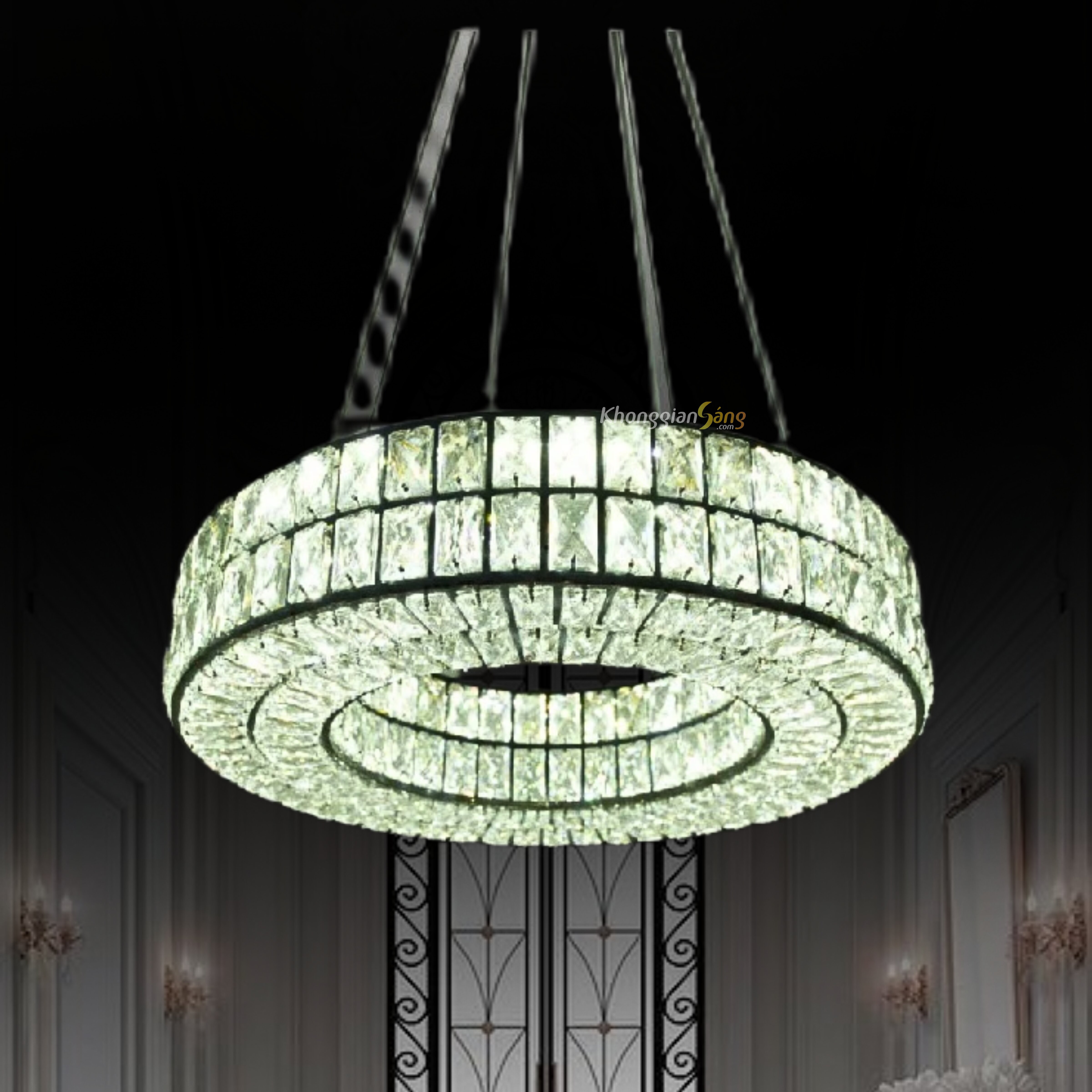 ĐÈN CHÙM THẢ (D600mm x H1000mm) TH-8074