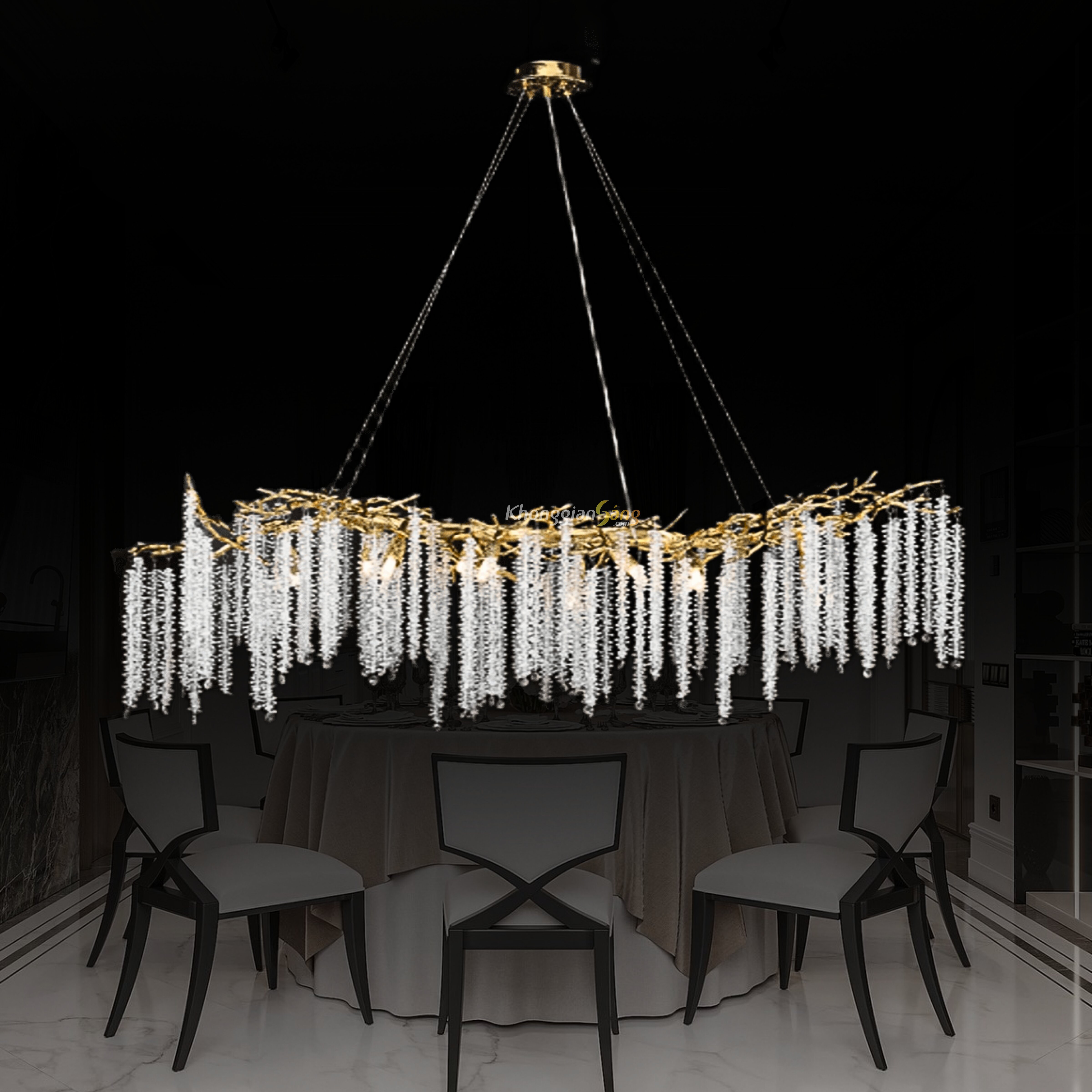 ĐÈN CHÙM THẢ (N1600mm x H400mm) TH-8129-23