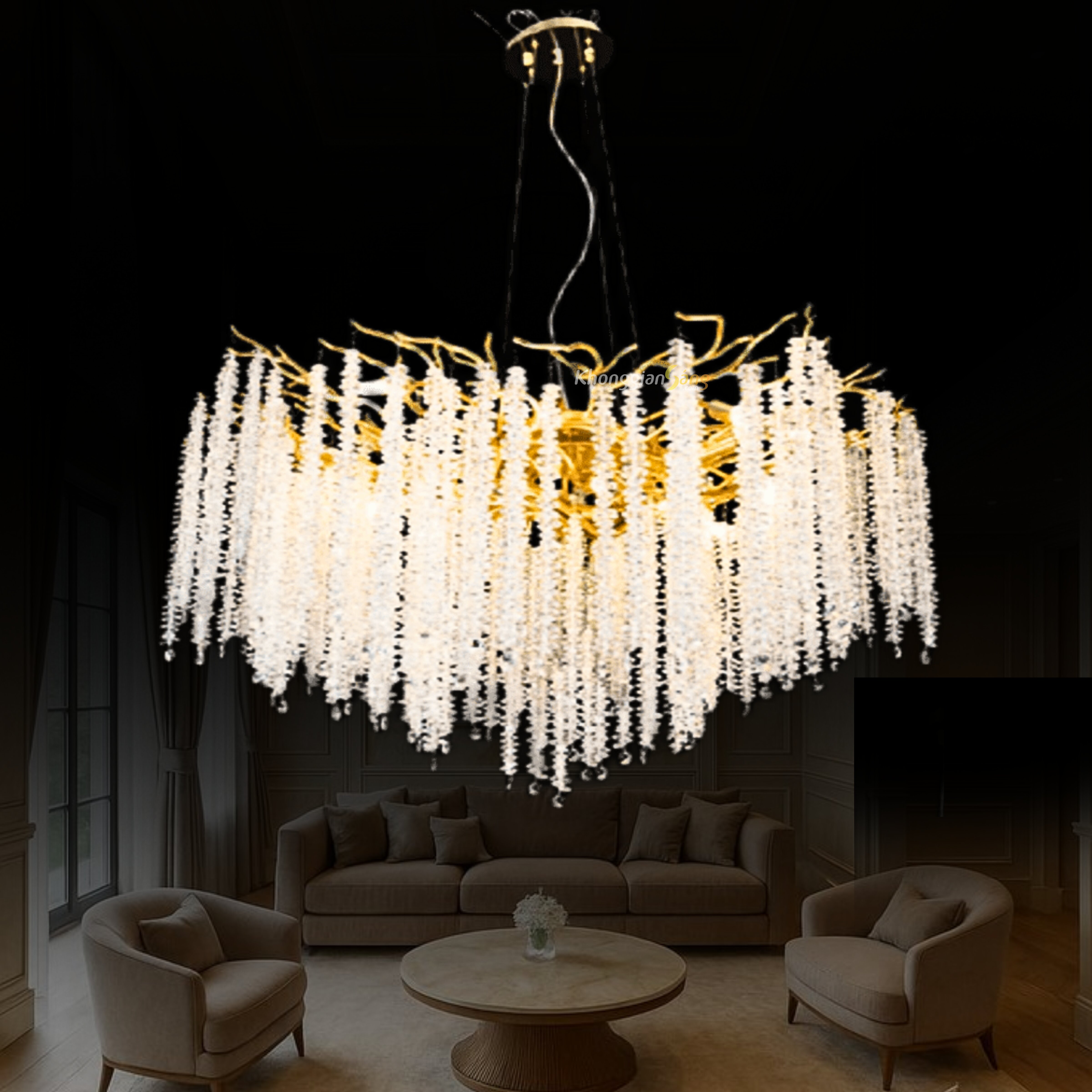 ĐÈN CHÙM THẢ (D1000mm x H900mm) TH-8130-23 / 1000