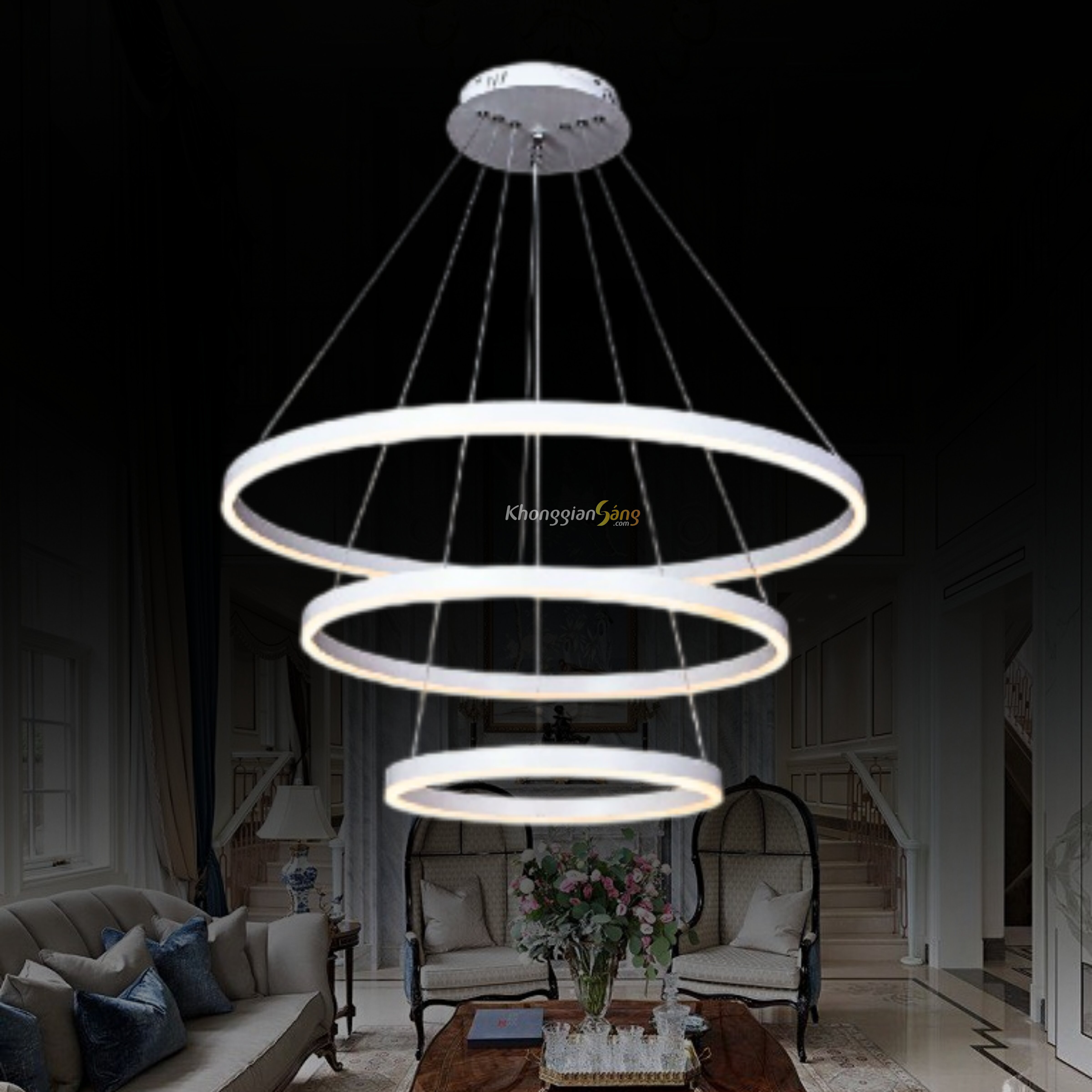 ĐÈN CHÙM THẢ (D200mm x D400mm x D600mm x H900mm) TH-822 / 20-40-60