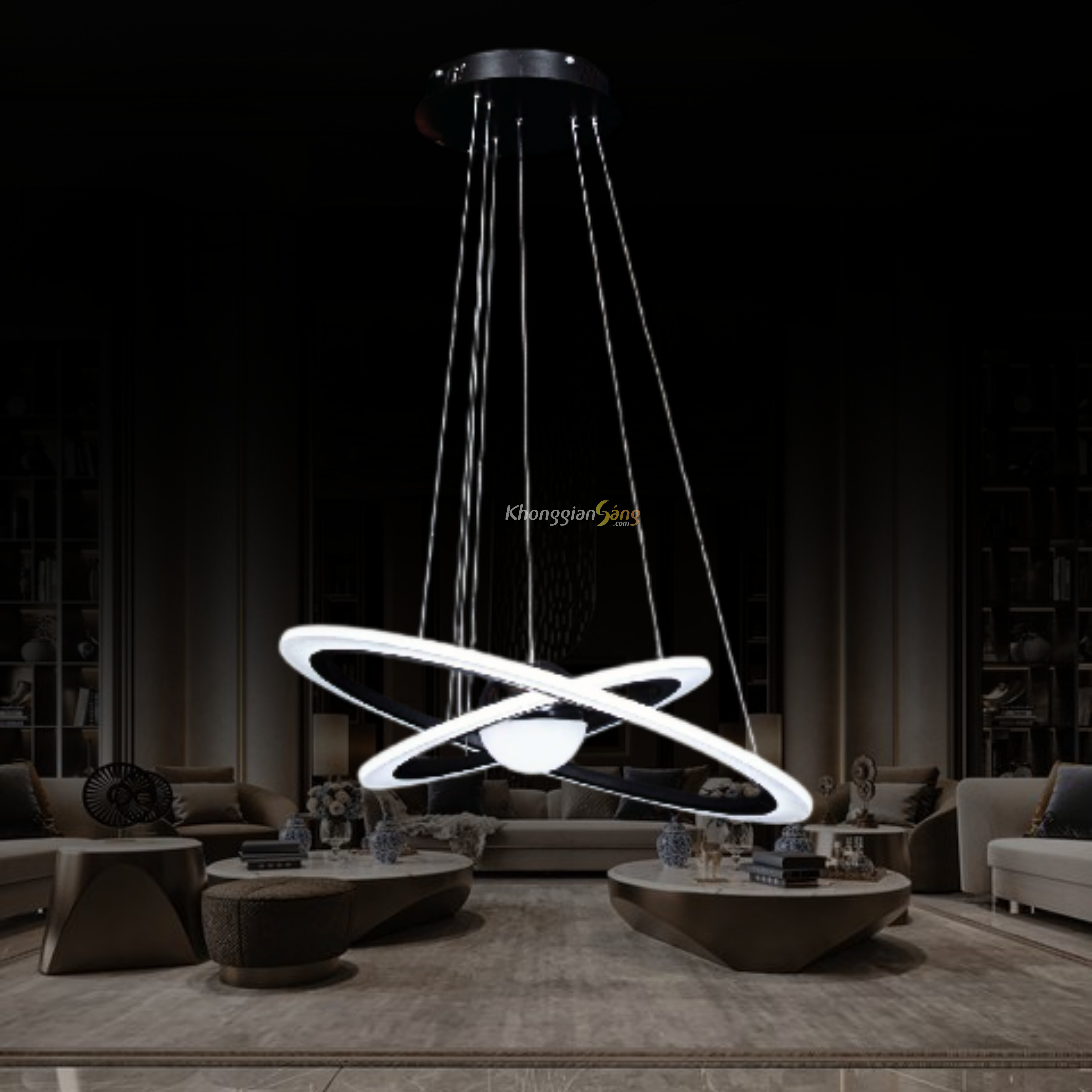 ĐÈN CHÙM THẢ (D400mm x D600mm x H900mm) TH-8234