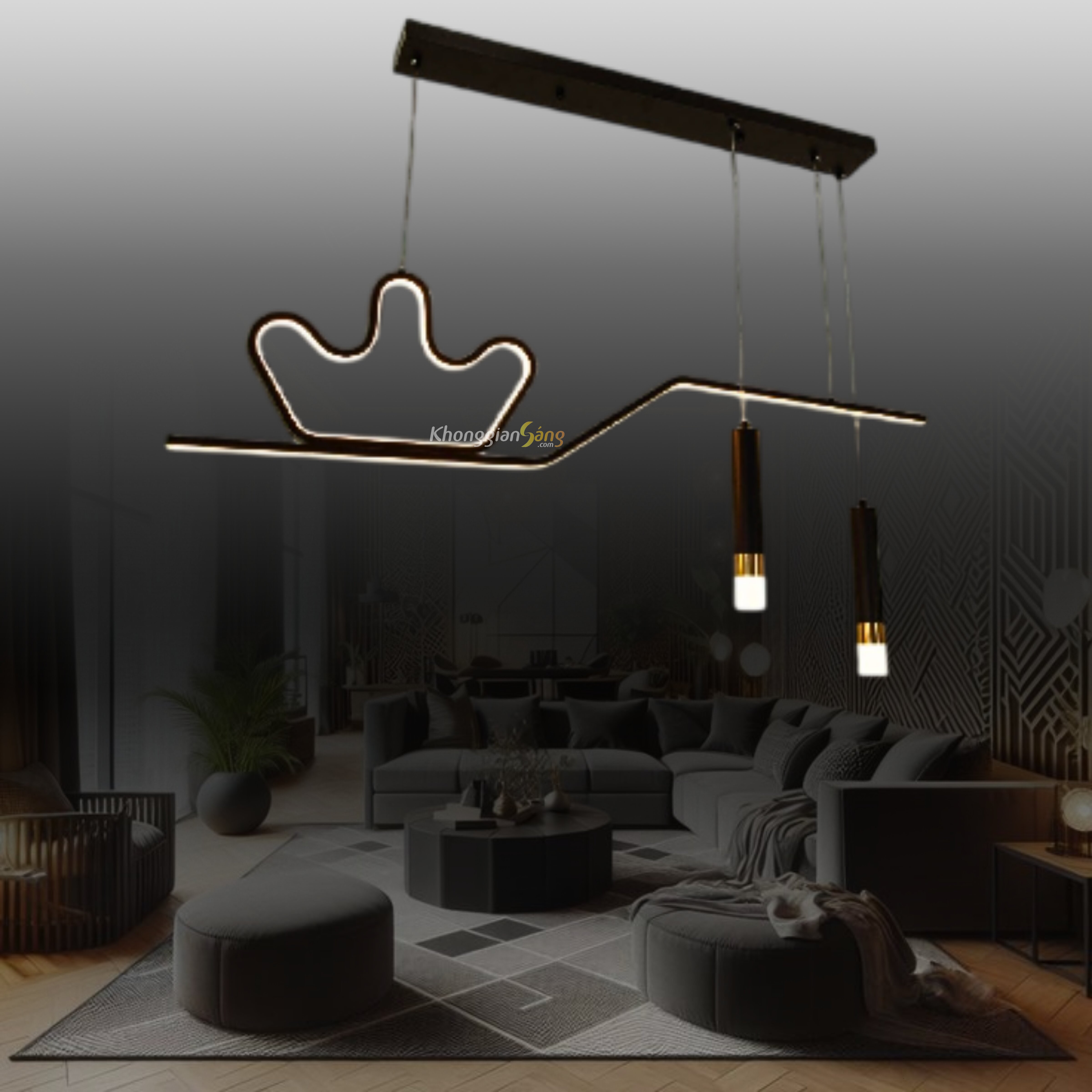 ĐÈN LED TRANG TRÍ (N1100mm x H500mm) TH-8303