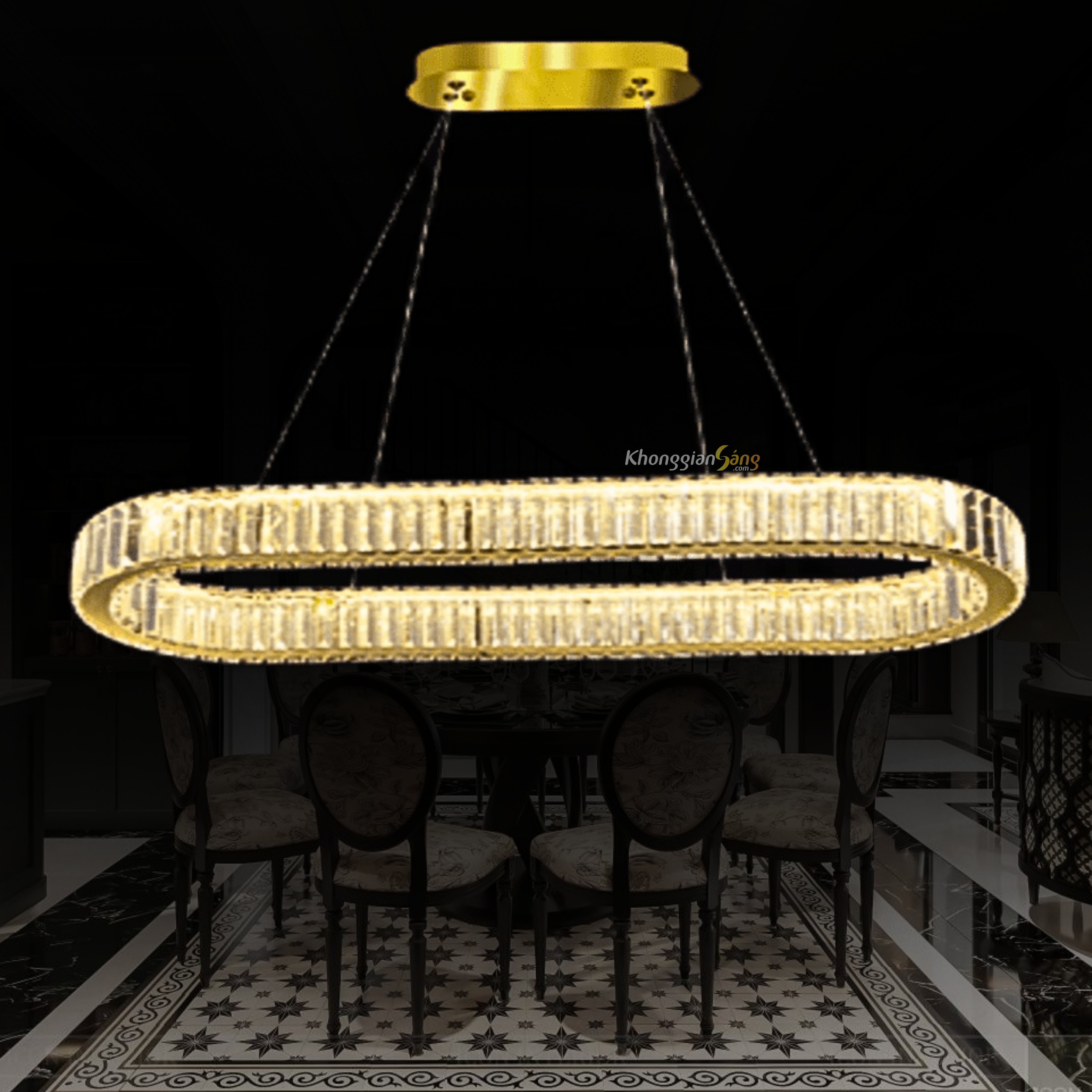 ĐÈN CHÙM THẢ (N1000mm x H900mm) TH-8319 / 1000