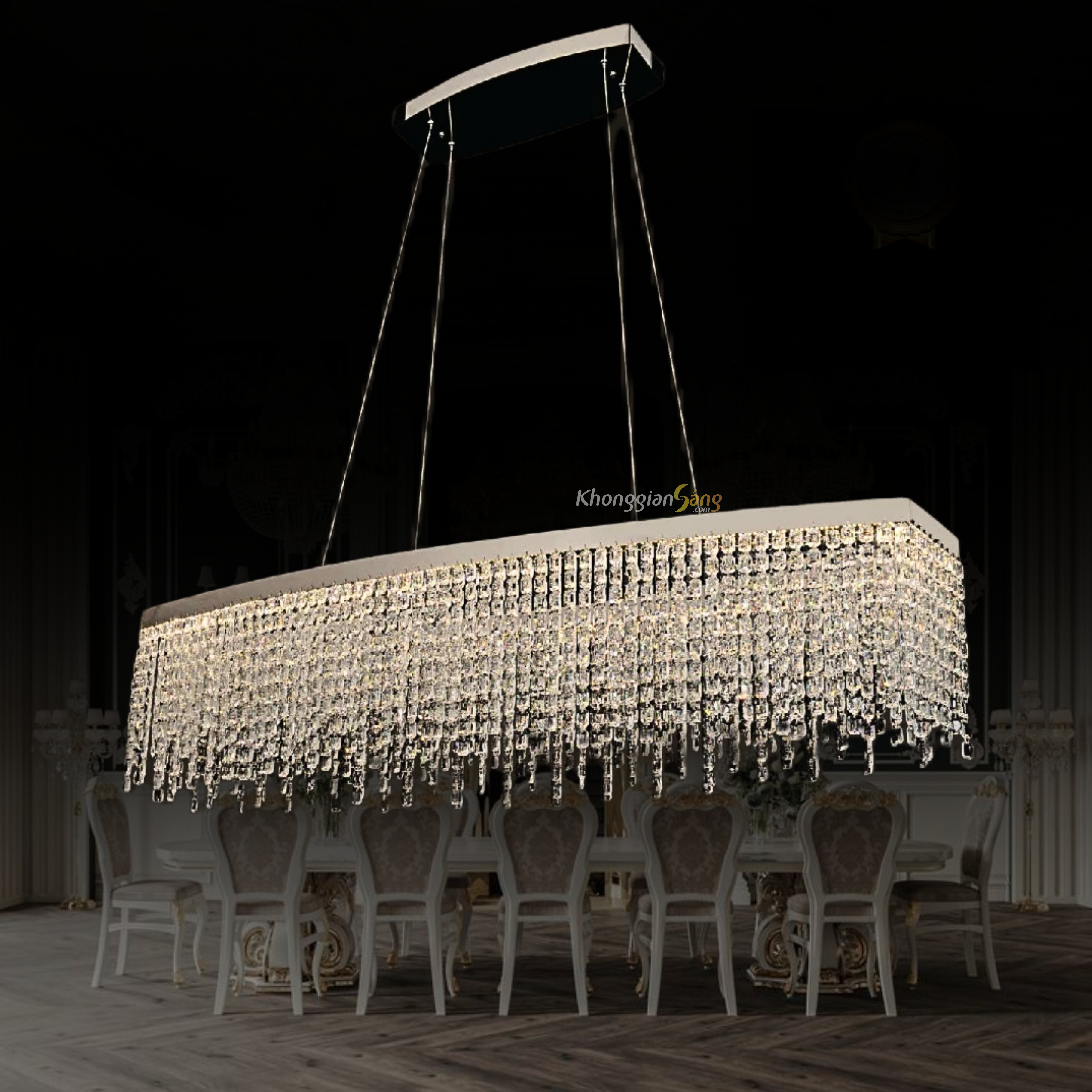 ĐÈN CHÙM THẢ (N1000mm x R300mm x H320mm) TH-8804