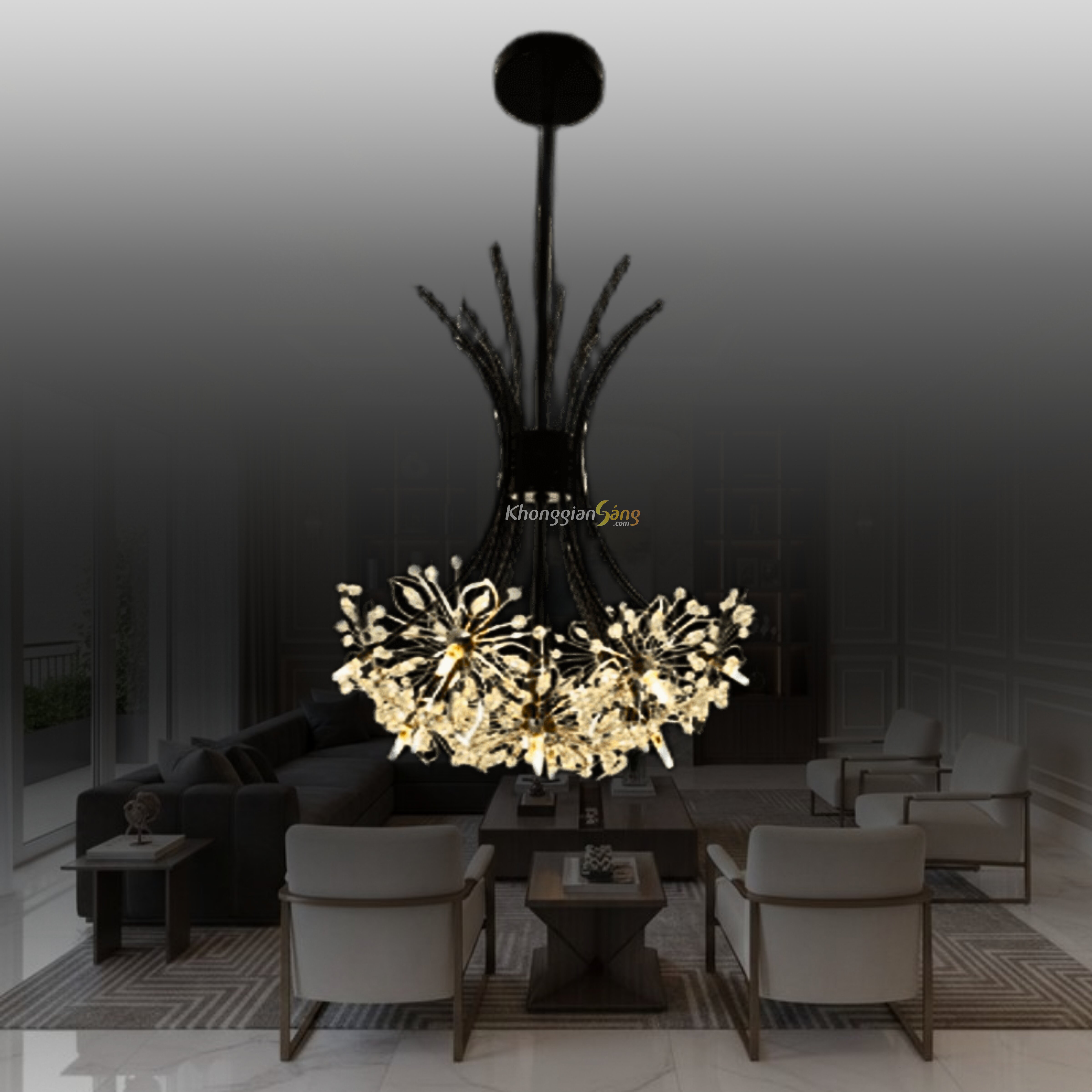 ĐÈN CHÙM THẢ (D600mm x H900mm) TH-105A-21