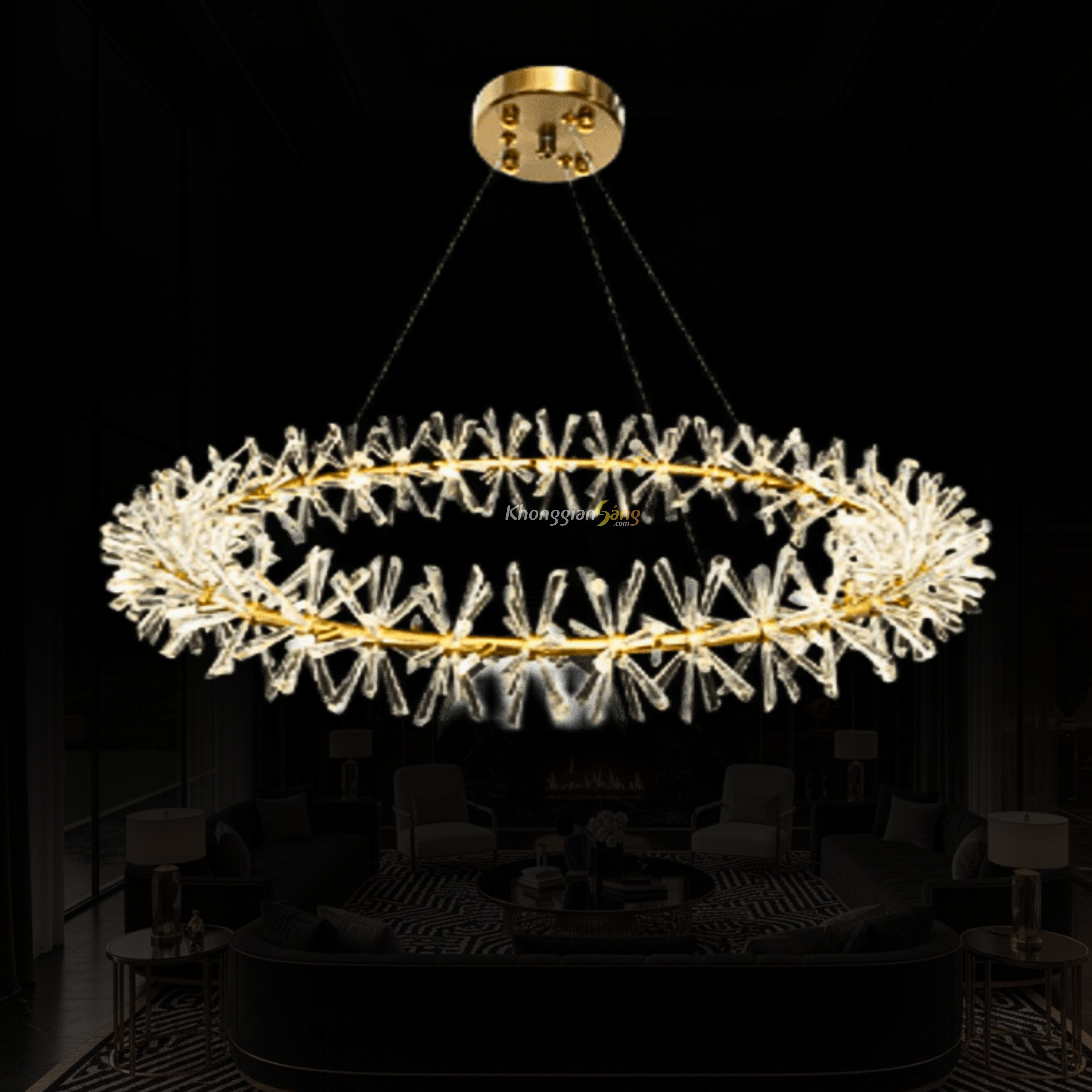 ĐÈN CHÙM THẢ (D950mm x H150mm) THCN 138-21