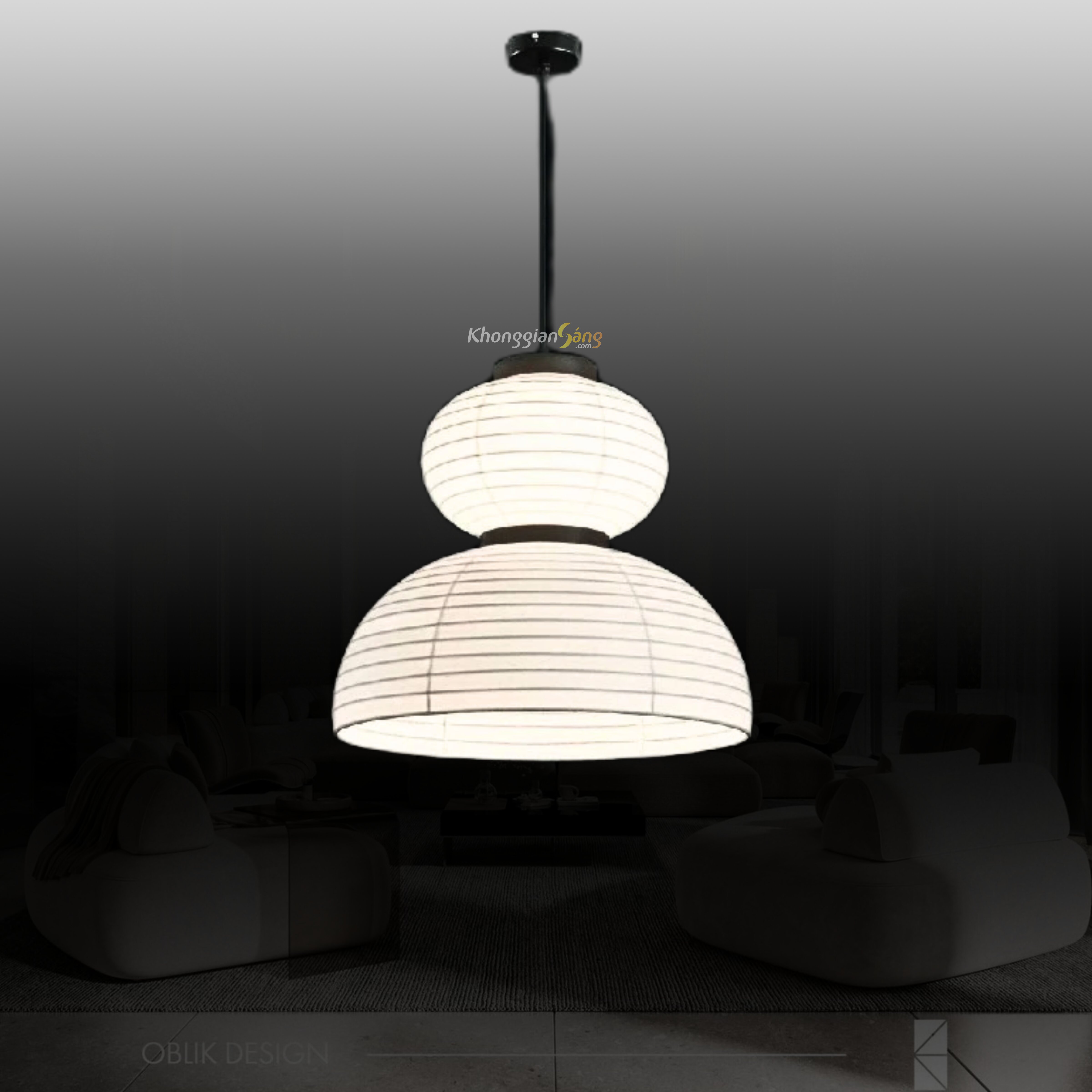 ĐÈN THẢ TRANG TRÍ (D450mm x H430mm) THCN 013