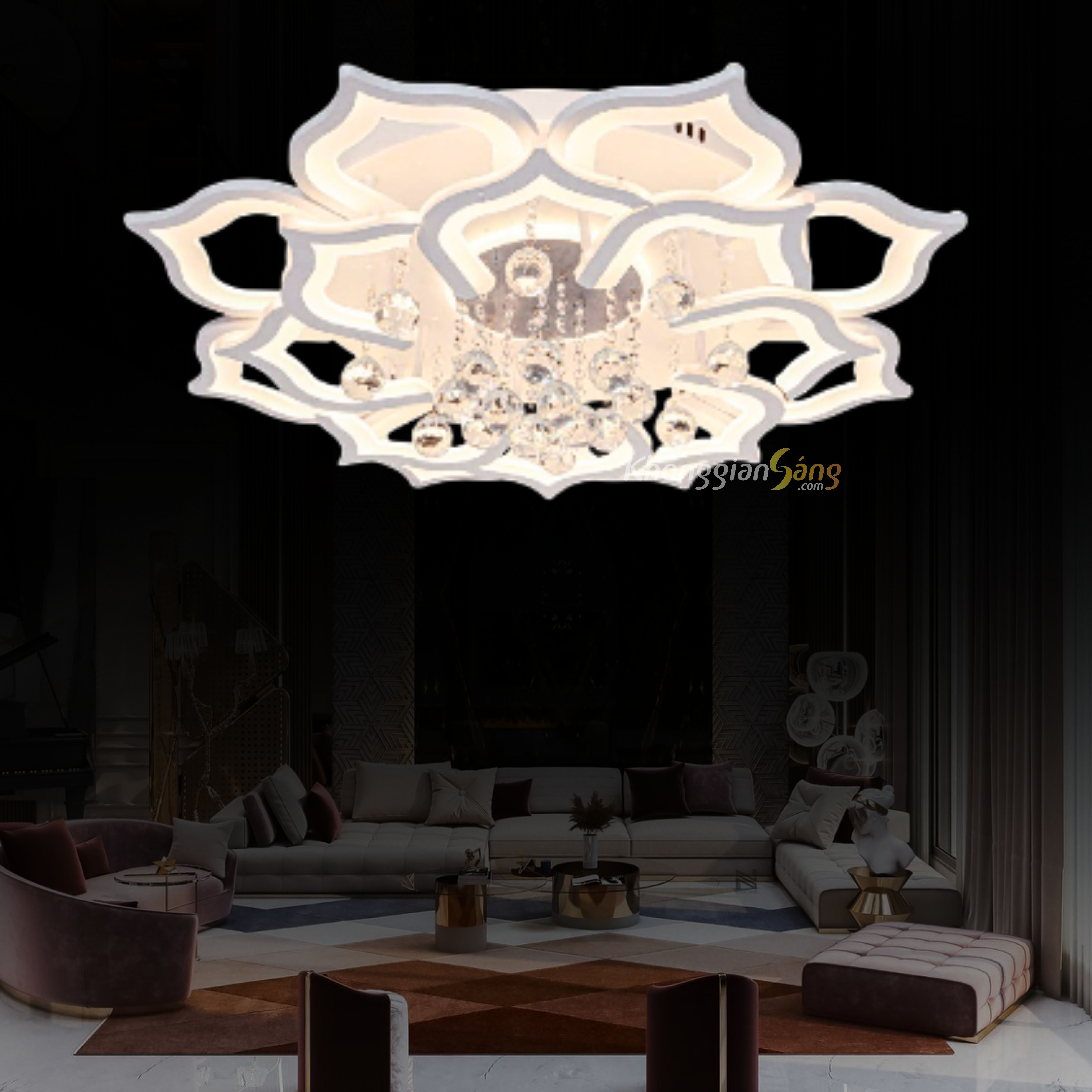 ĐÈN ỐP TRẦN (D800mm x H200mm) MO-9001/16