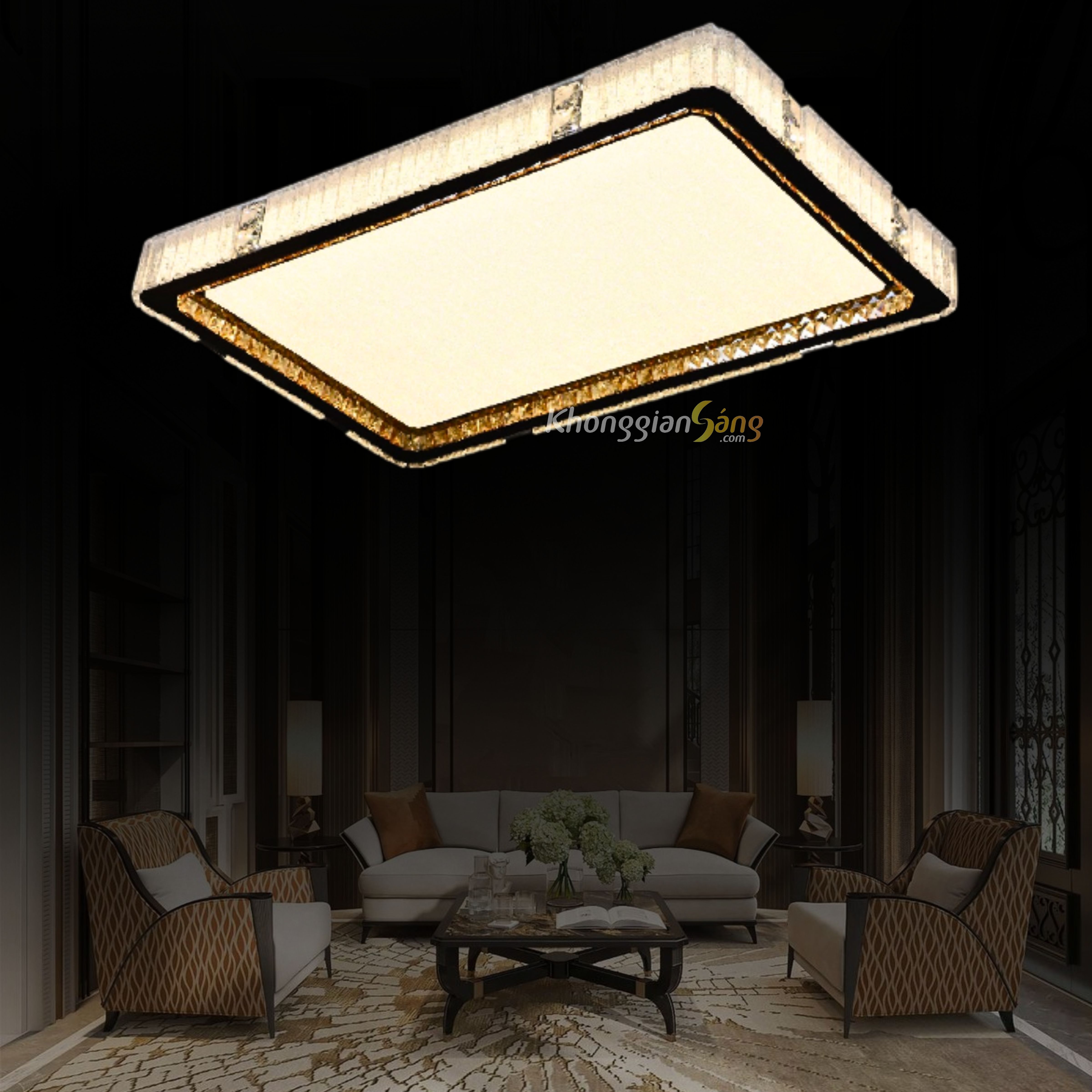 ĐÈN ỐP TRẦN (D1100mm x R700mm) MO-1245