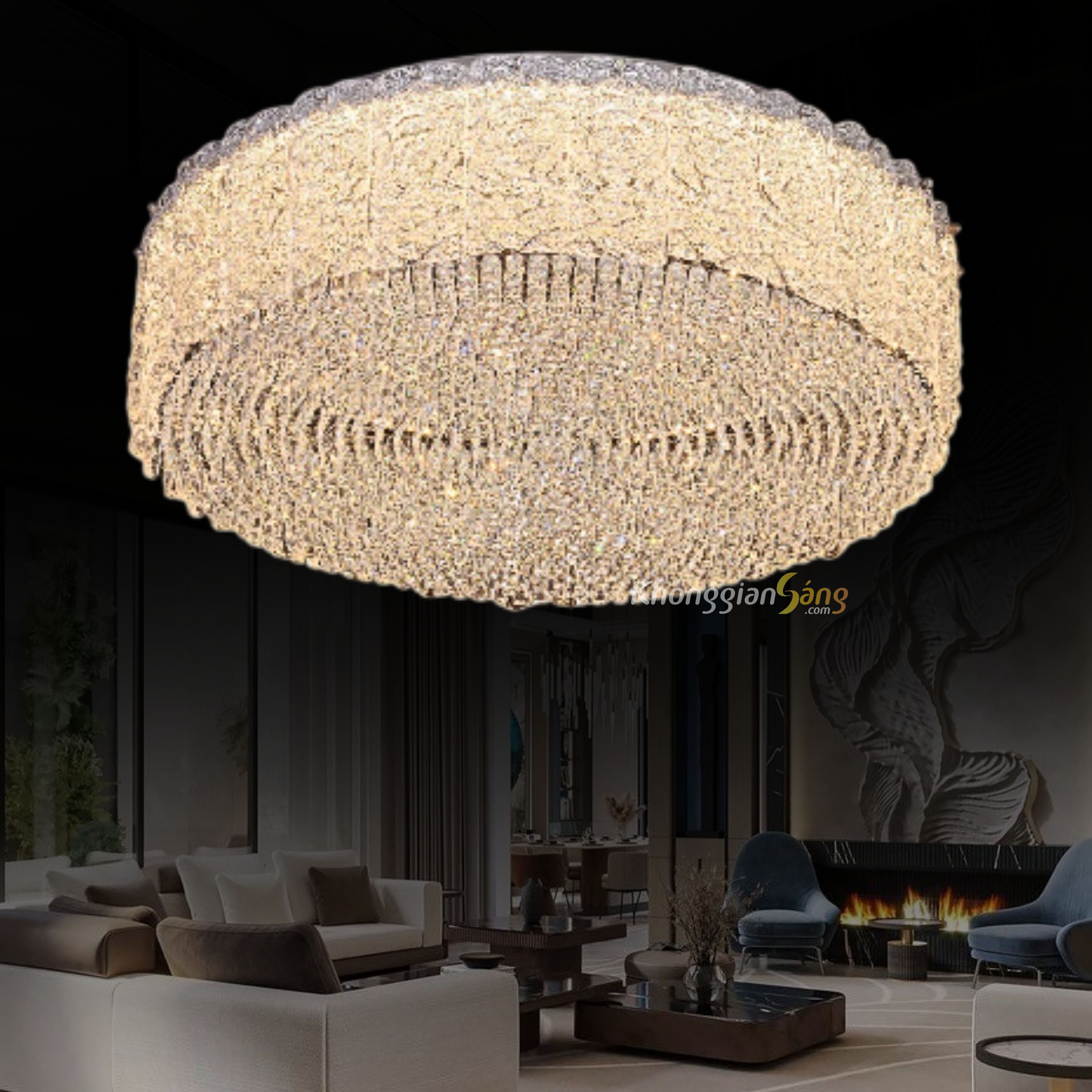 ĐÈN ỐP TRẦN (D600mm x H180mm) MO-1256