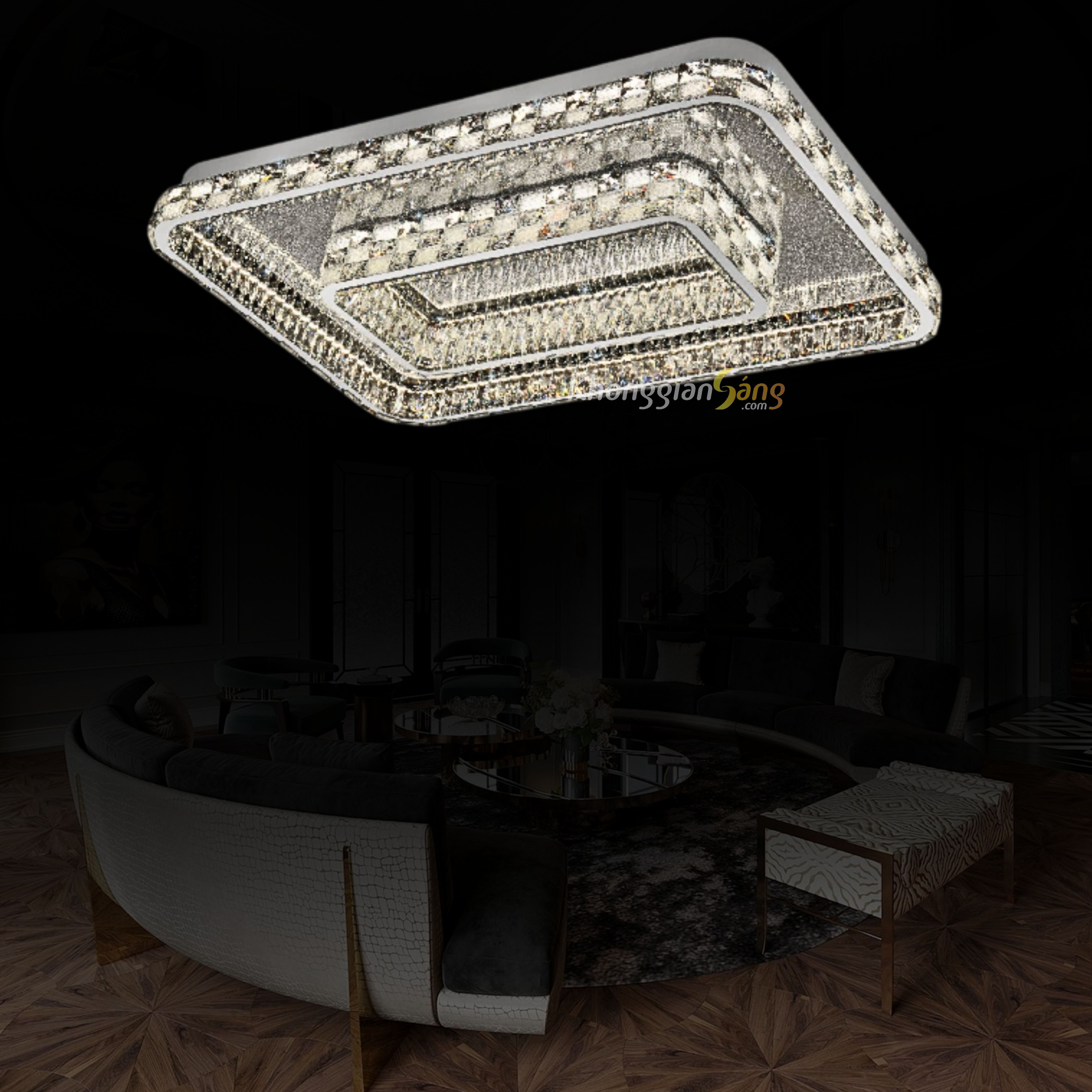 ĐÈN ỐP TRẦN (D1100mm x R730mm x H135mm) MO-1262