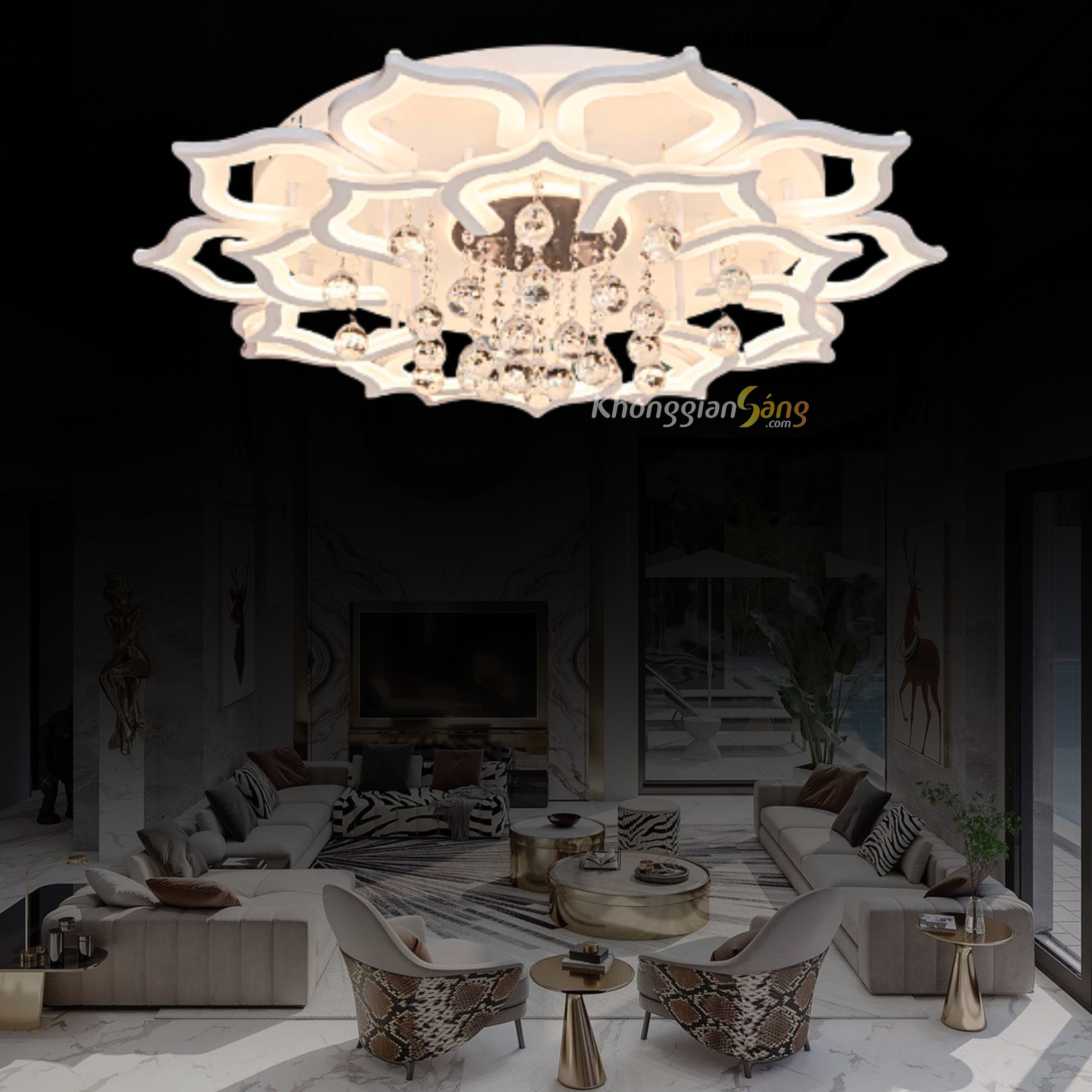 ĐÈN ỐP TRẦN (D900mm x H200mm) MO-9002/20