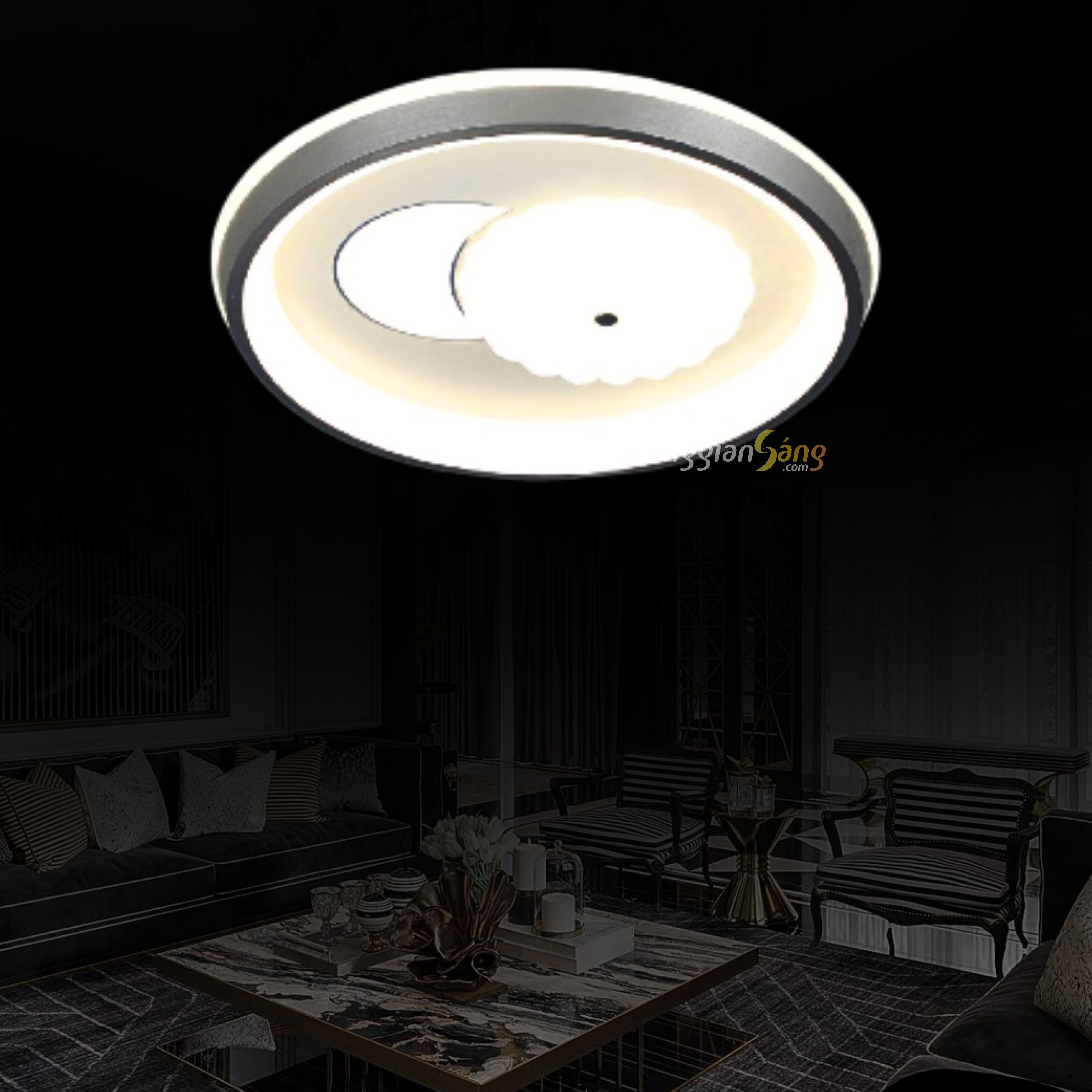 ĐÈN ỐP TRẦN (D500mm x H100mm) MO-9103