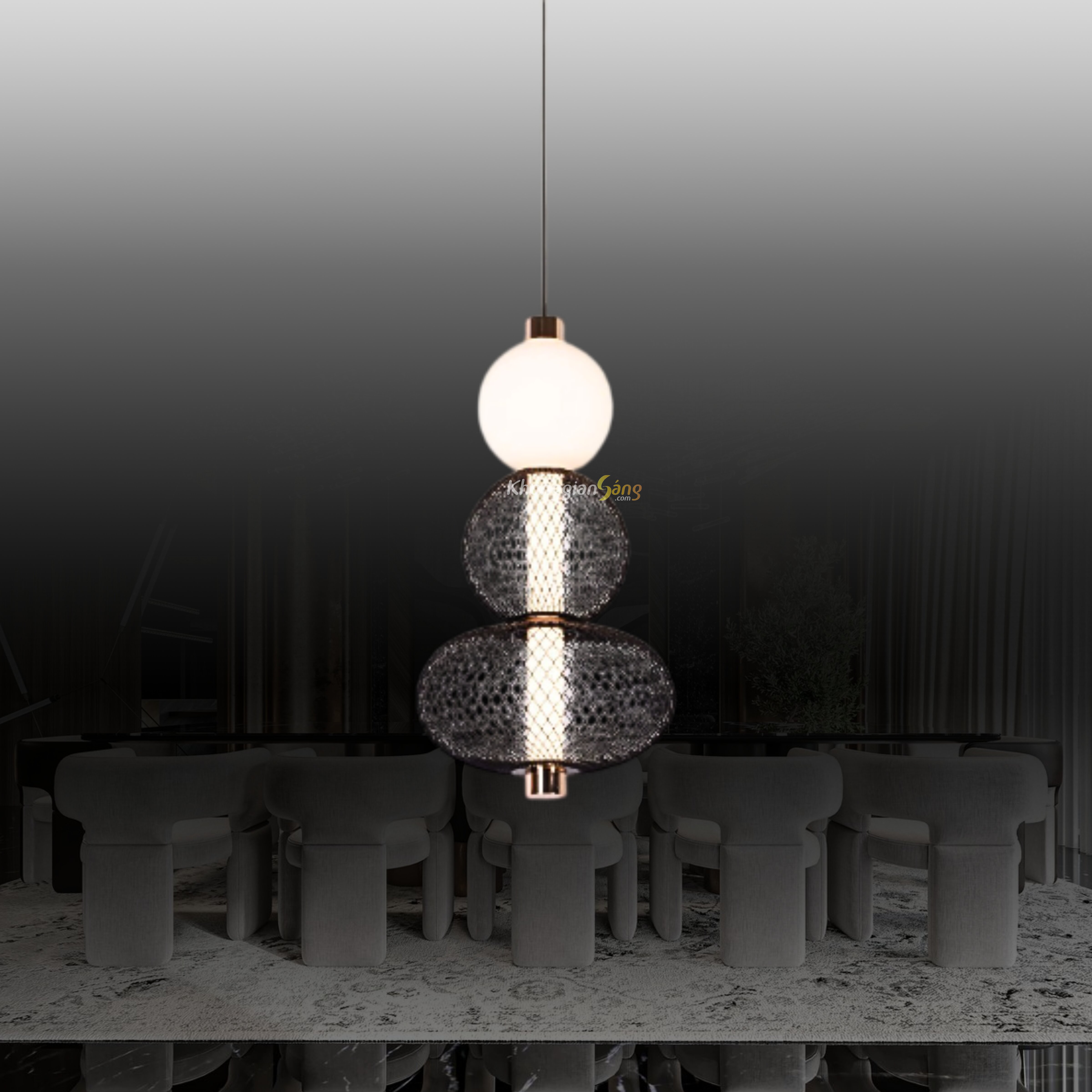 ĐÈN THẢ TRANG TRÍ (D220mm x H410mm) TH-0802