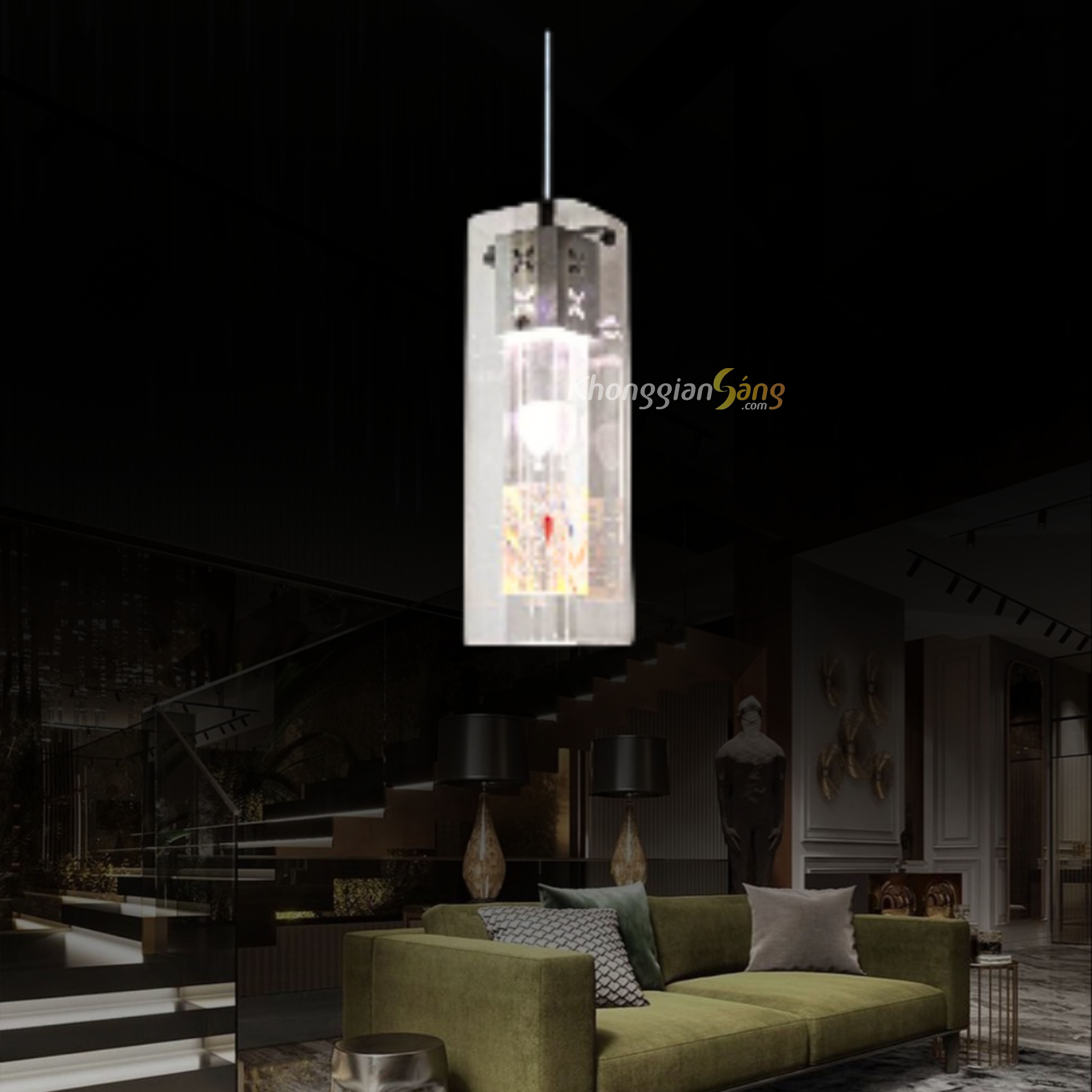 ĐÈN THẢ TRANG TRÍ (D100mm x H290mm) TH-19