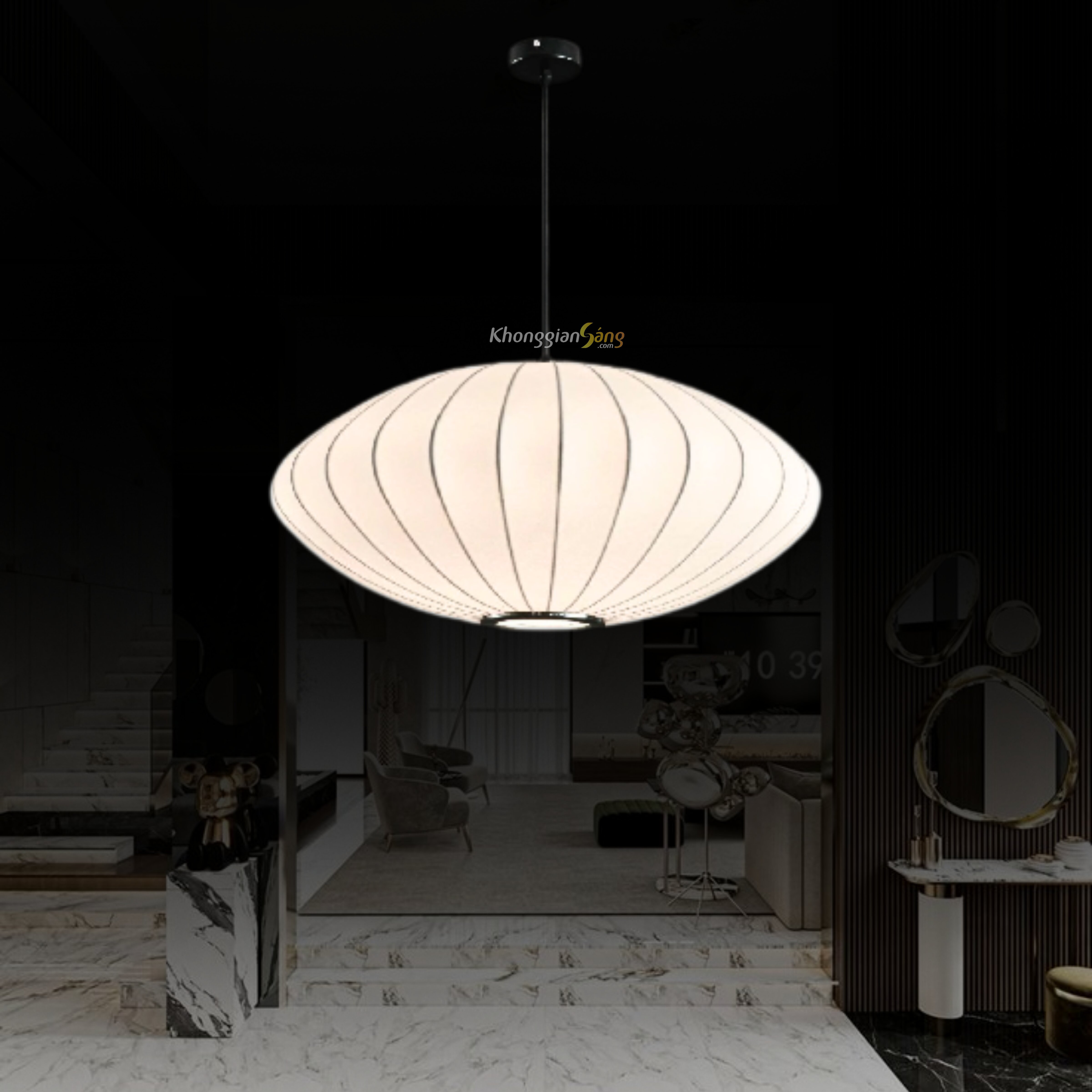 ĐÈN THẢ TRANG TRÍ (D500mm x H220mm) THCN 016