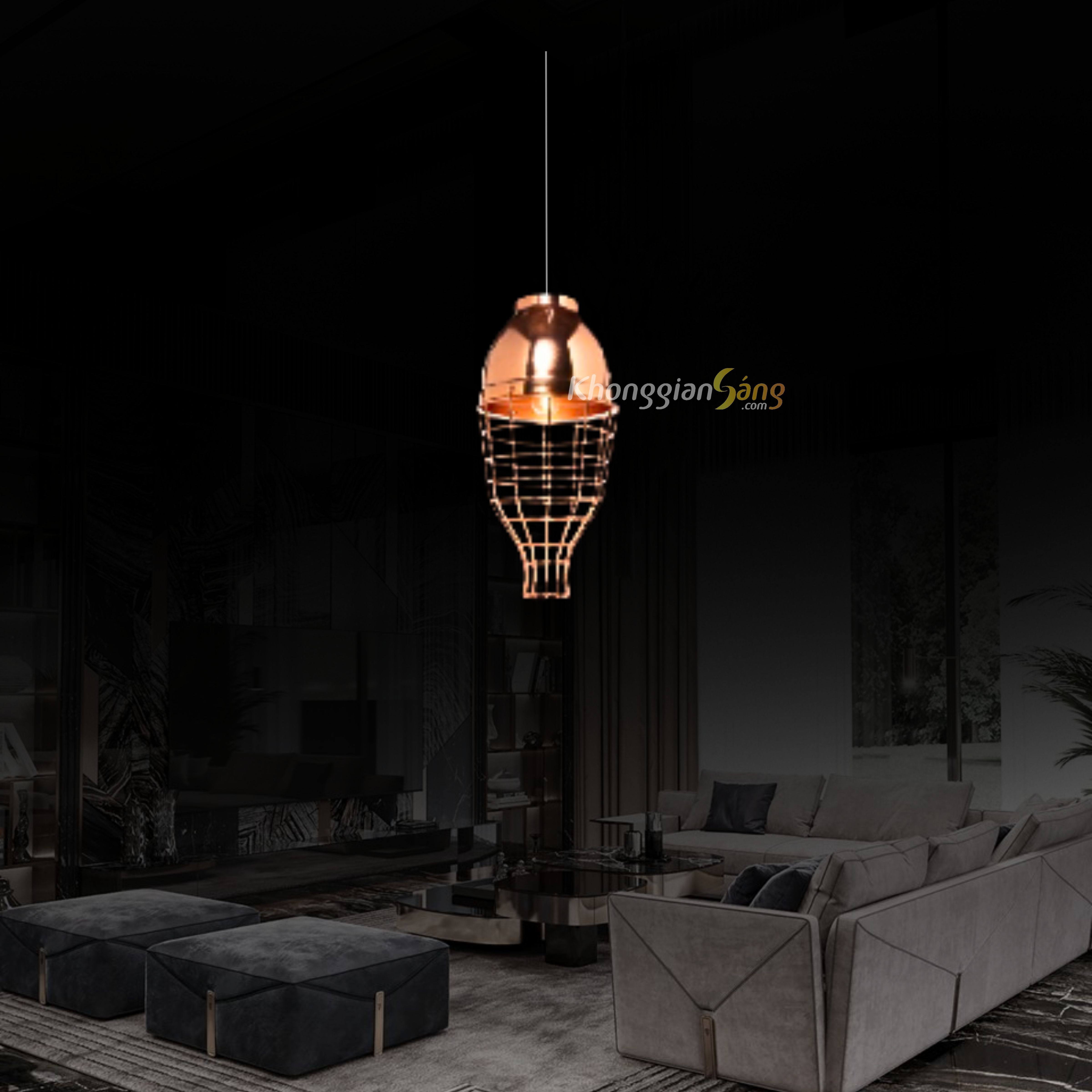 ĐÈN THẢ TRANG TRÍ (D200mm x H430mm) THCN 72-18