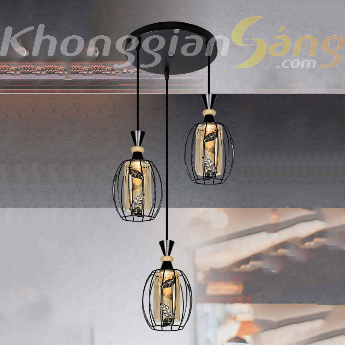 ĐÈN THẢ DECOR (PHI 300mm x H800mm) KGB-168/3