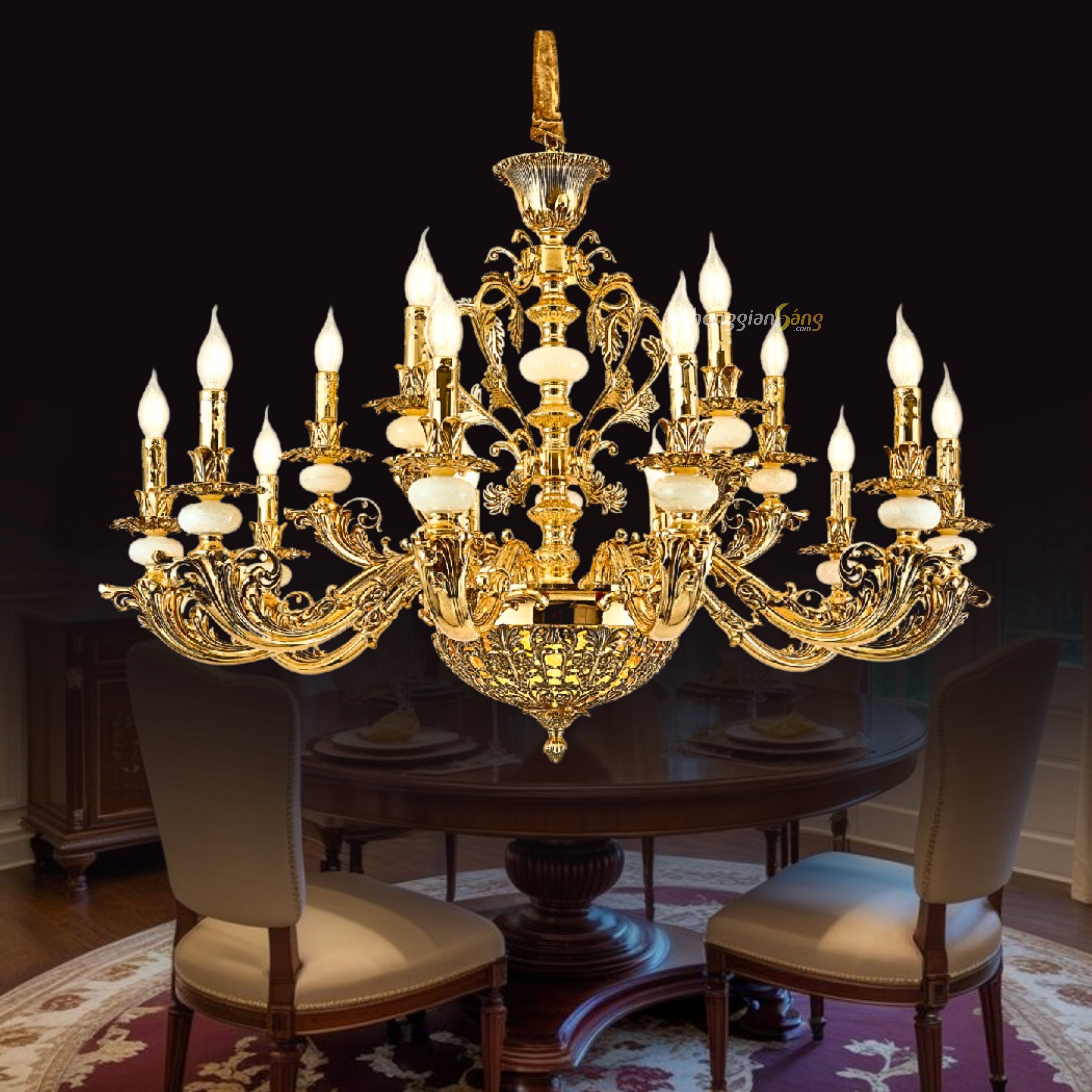 ĐÈN CHÙM NẾN (D1000mm x H900mm) CNQT-132-21