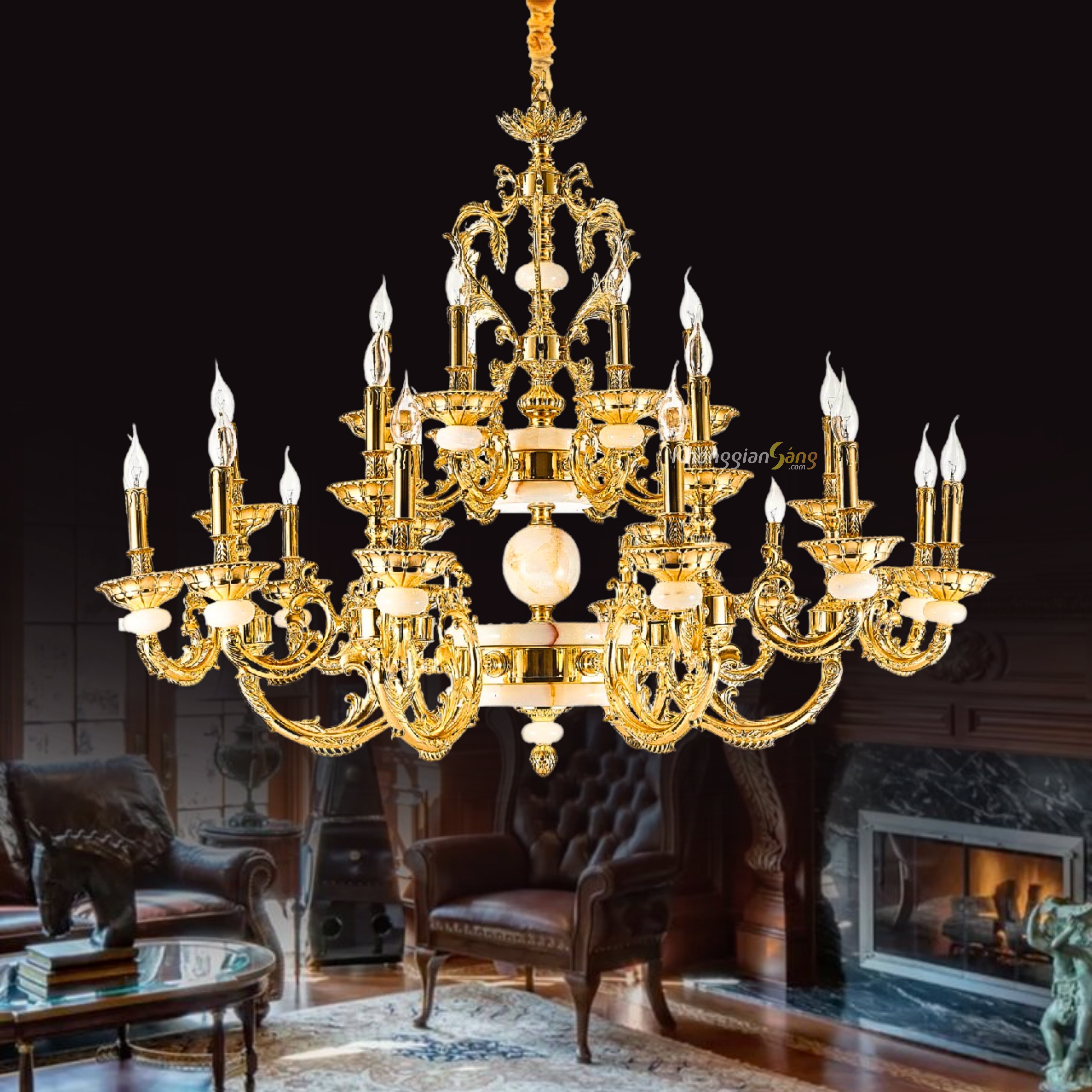 ĐÈN CHÙM NẾN (D1300mm x H1000mm) CNQT-136-21