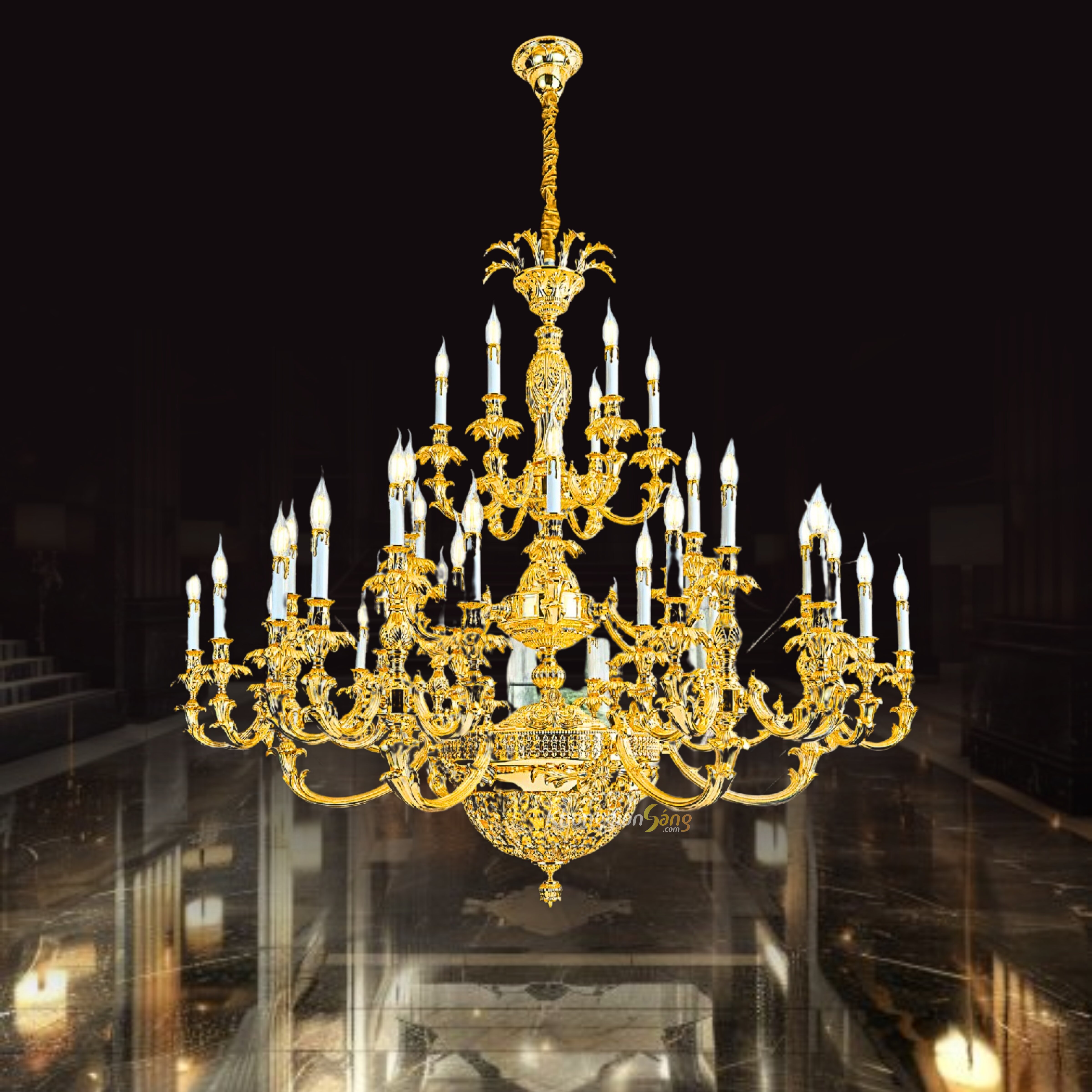 ĐÈN CHÙM NẾN (D1400mm x H1200mm) CNQT-193