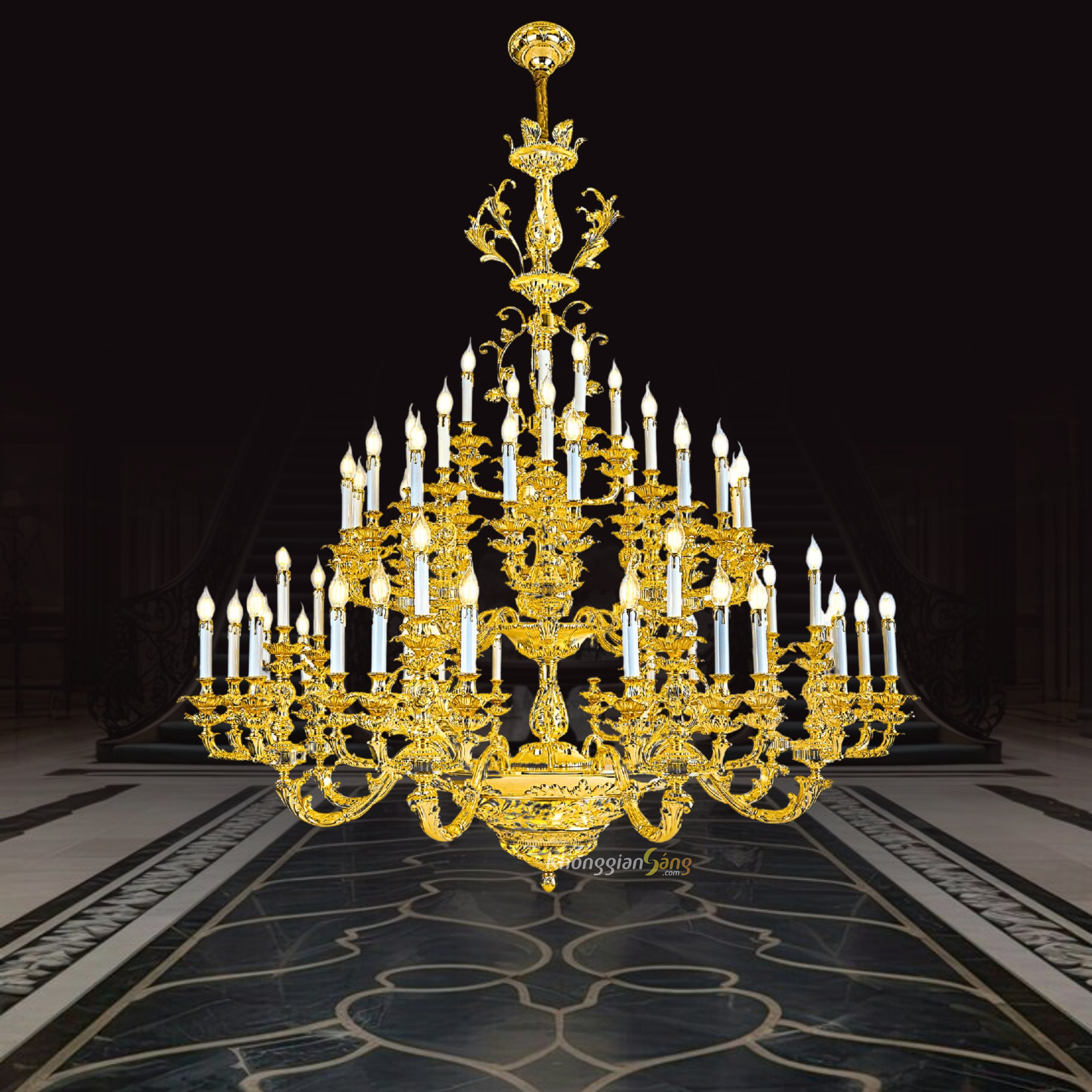 ĐÈN CHÙM NẾN (D1500mm x H1800mm) CNQT-195