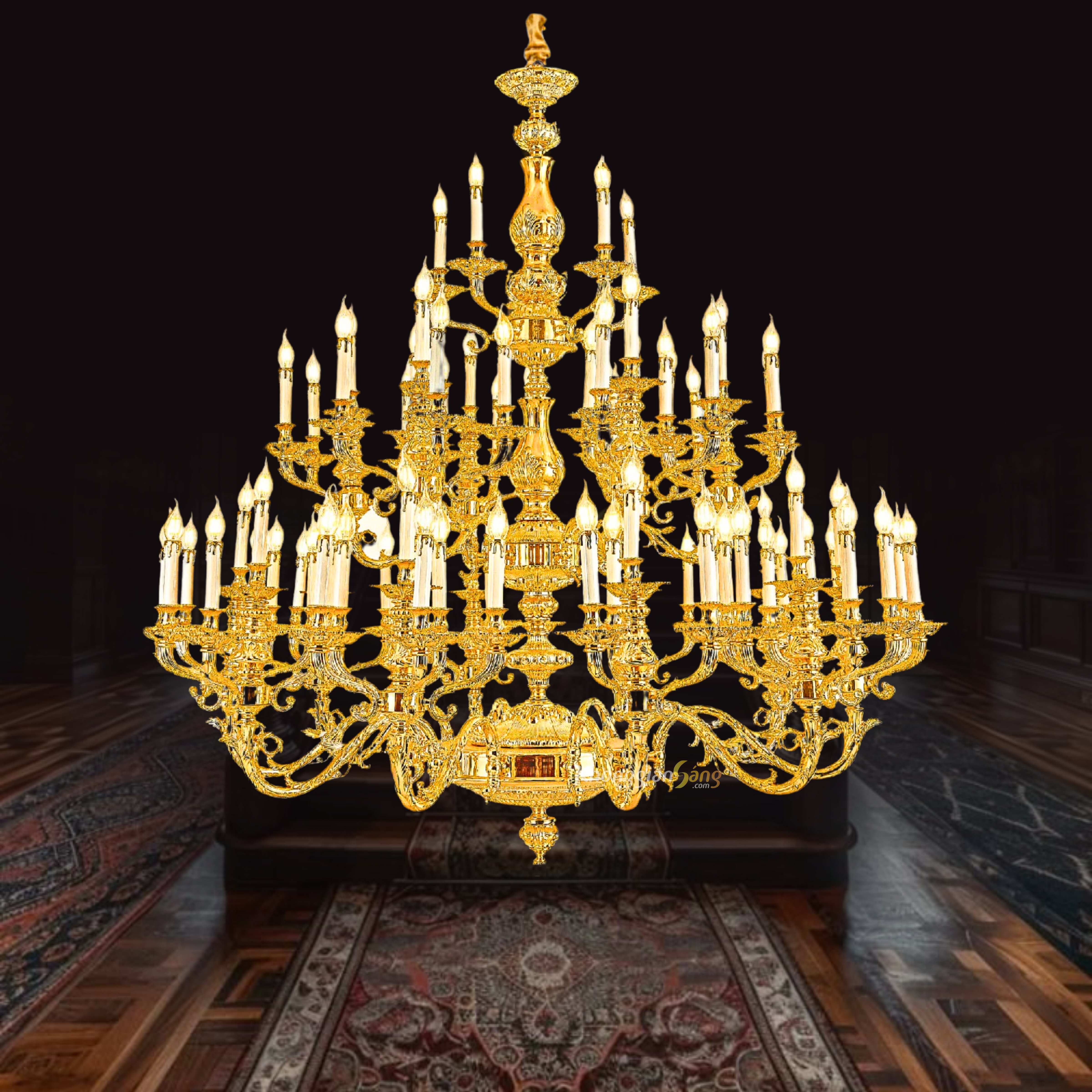 ĐÈN CHÙM NẾN (D1550mm x H1700mm) CNQT-196