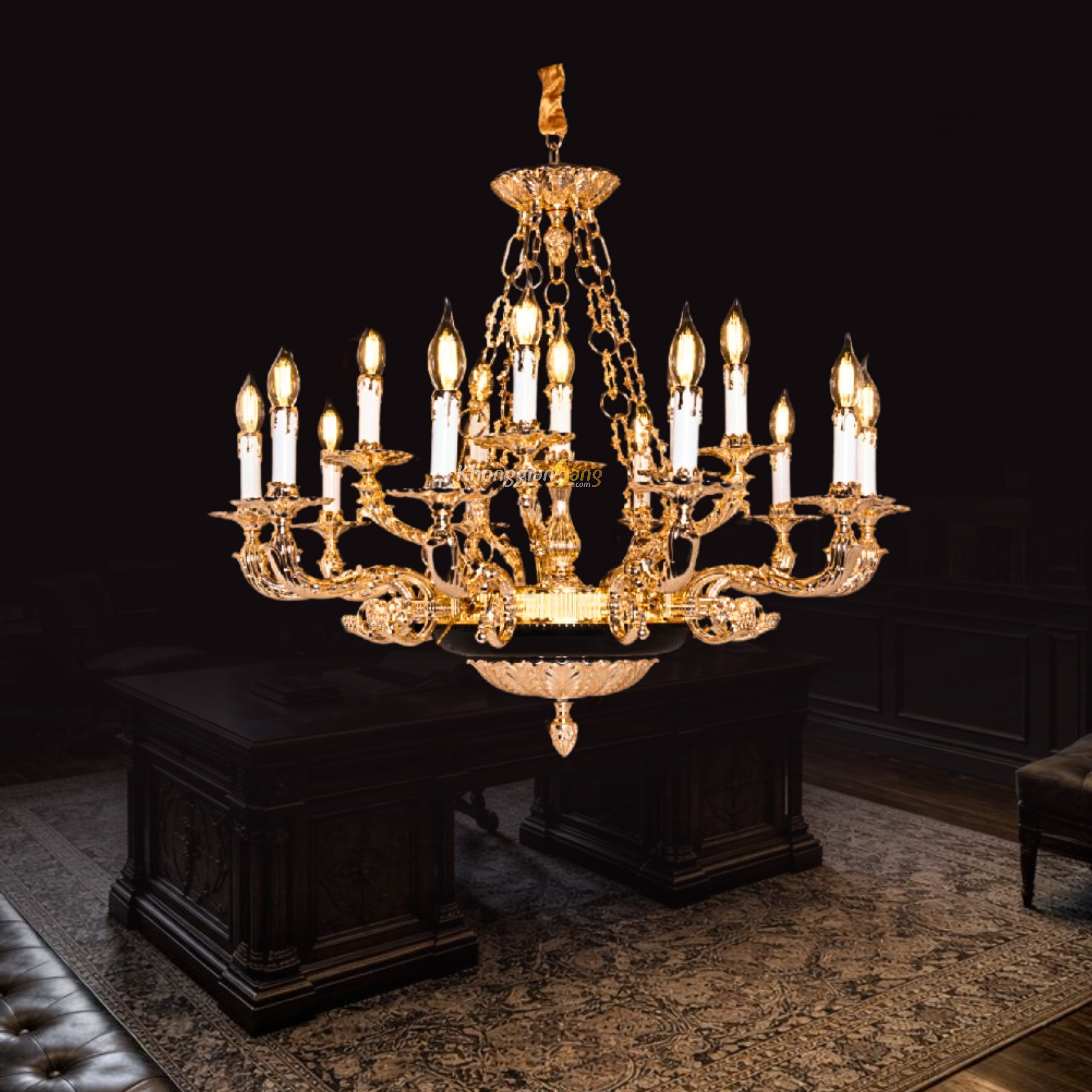 ĐÈN CHÙM NẾN (D900mm x H650mm) CNQT-20