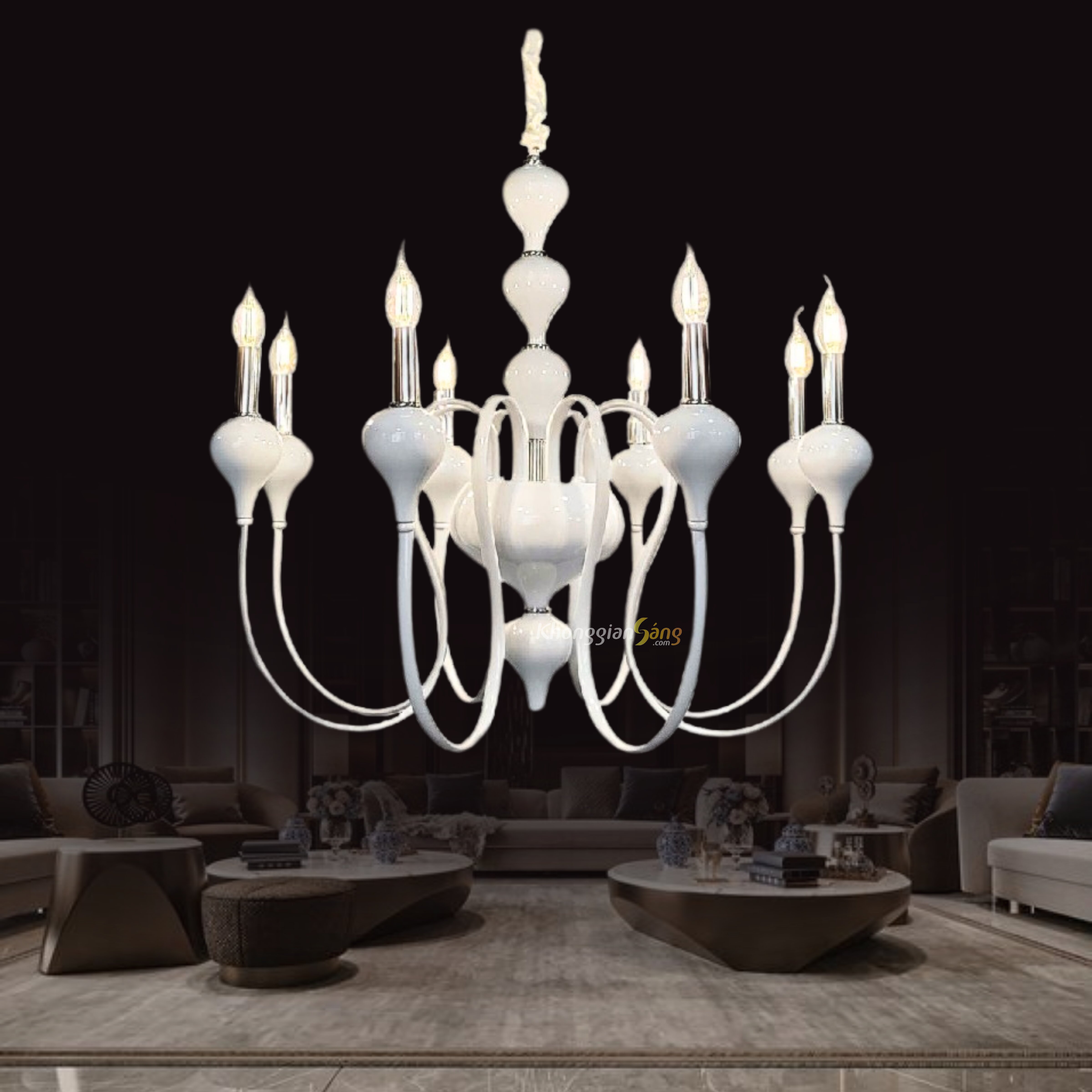 ĐÈN CHÙM NẾN (D780mm x H660mm) CNQT-415