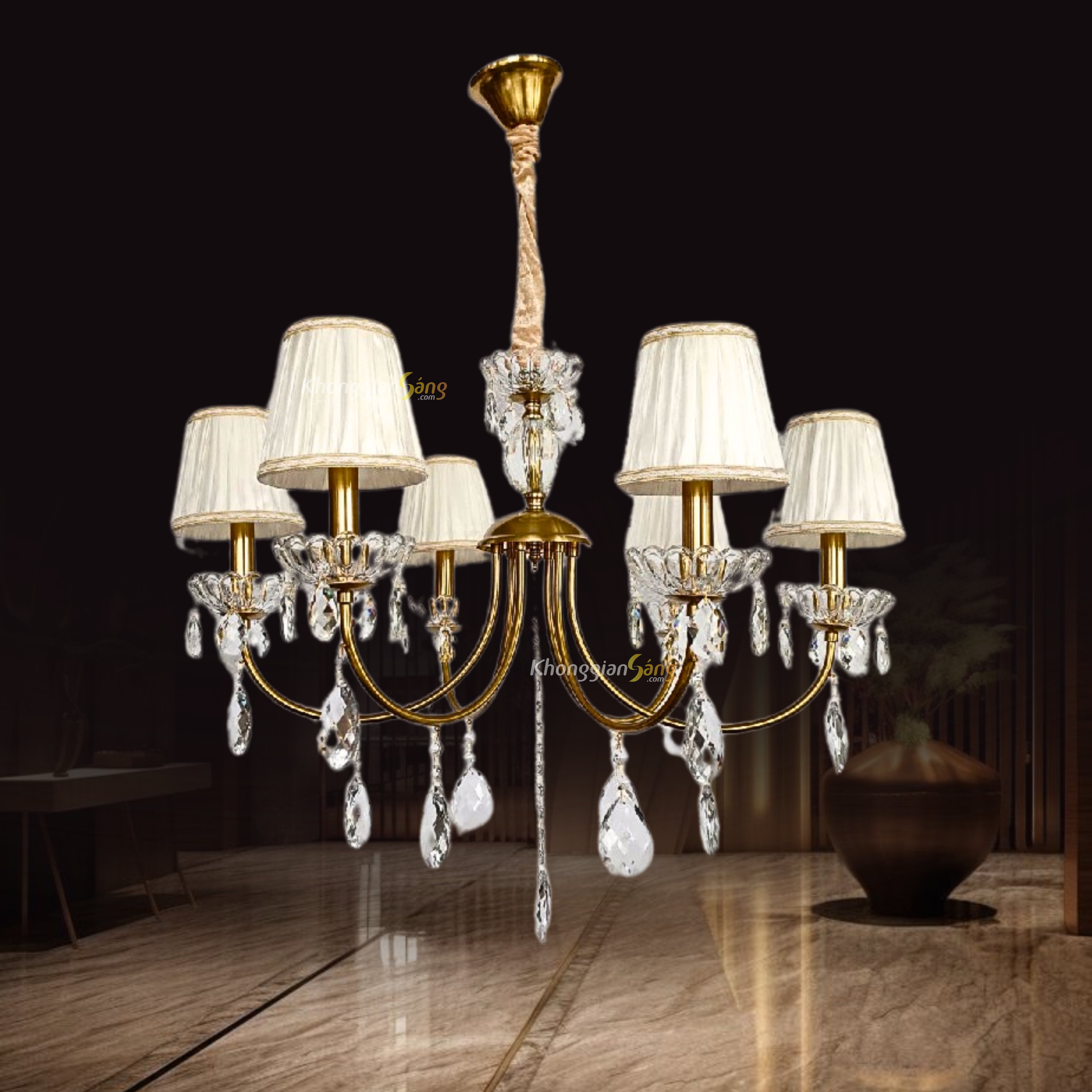 ĐÈN CHÙM NẾN (D740mm x H490mm) CNQT-417