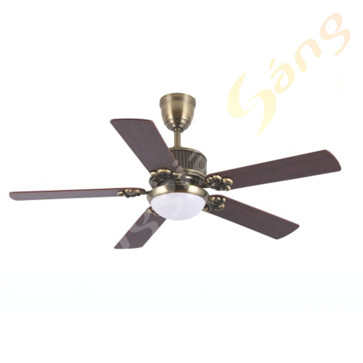 ĐÈN QUẠT CÁNH GỖ (D1200mm x H600mm) KGQ-2823