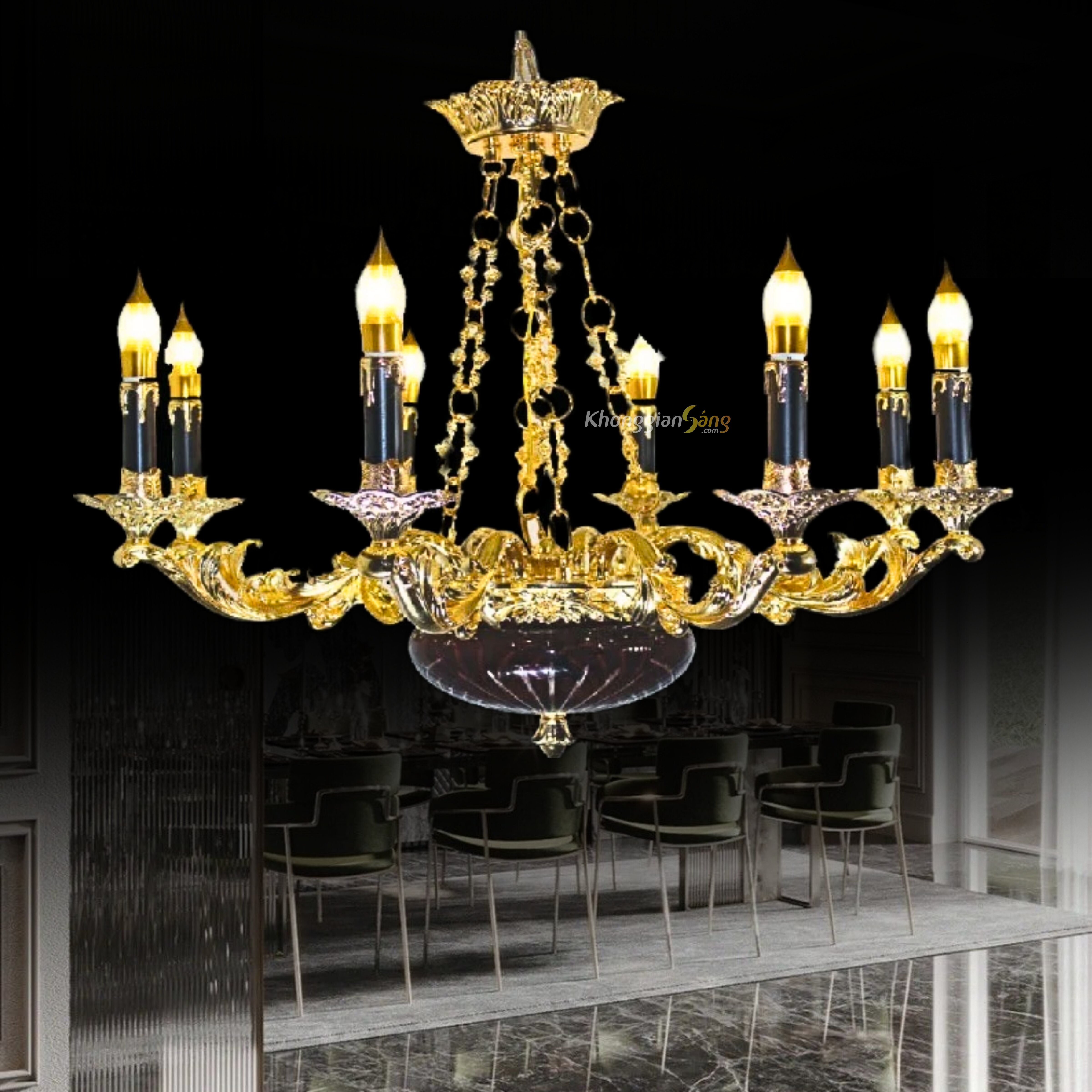 Đèn chùm điểm nhấn sang trọng cho mọi không gian sống