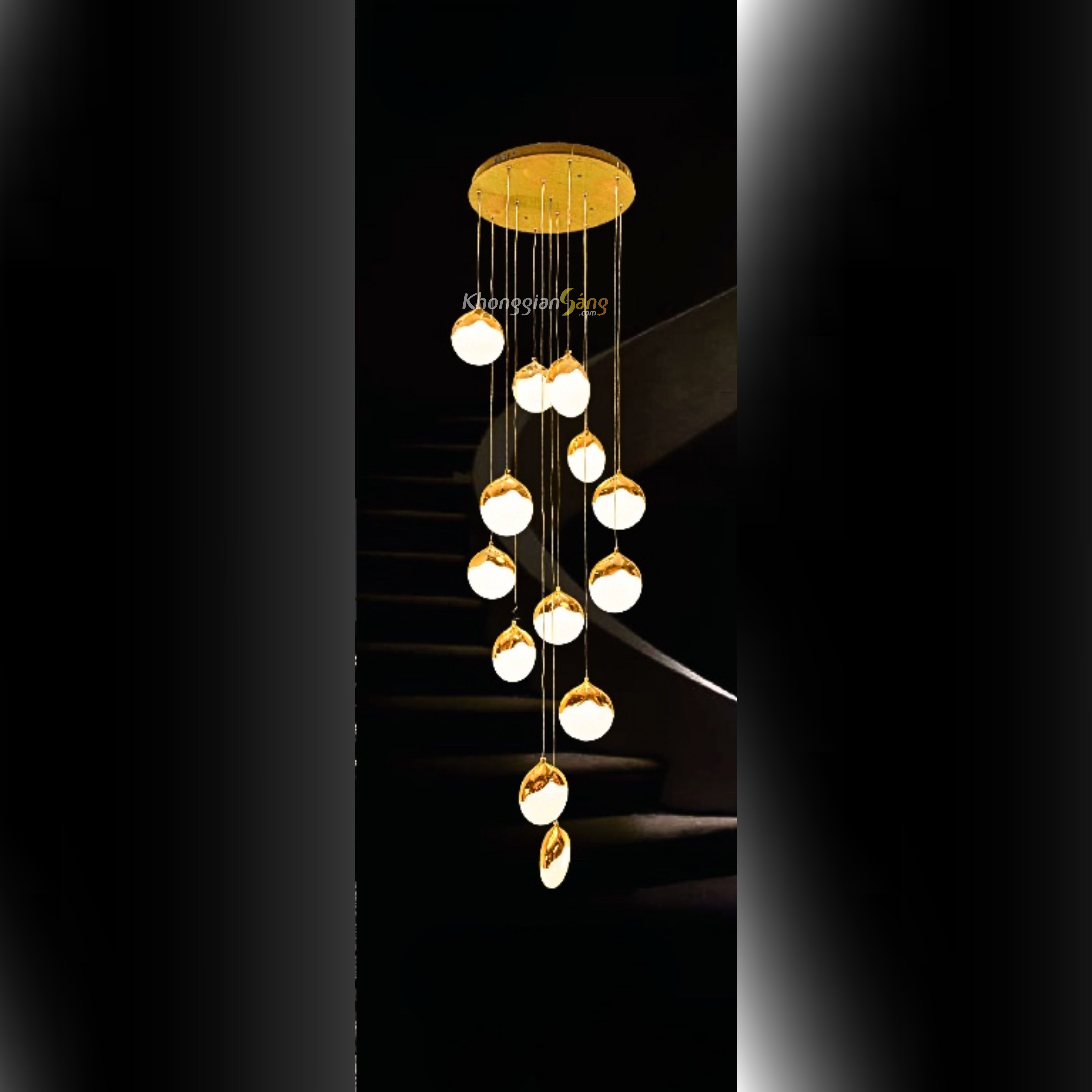 ĐÈN CHÙM THẢ (D500mm x H2000mm) TH-8061-21