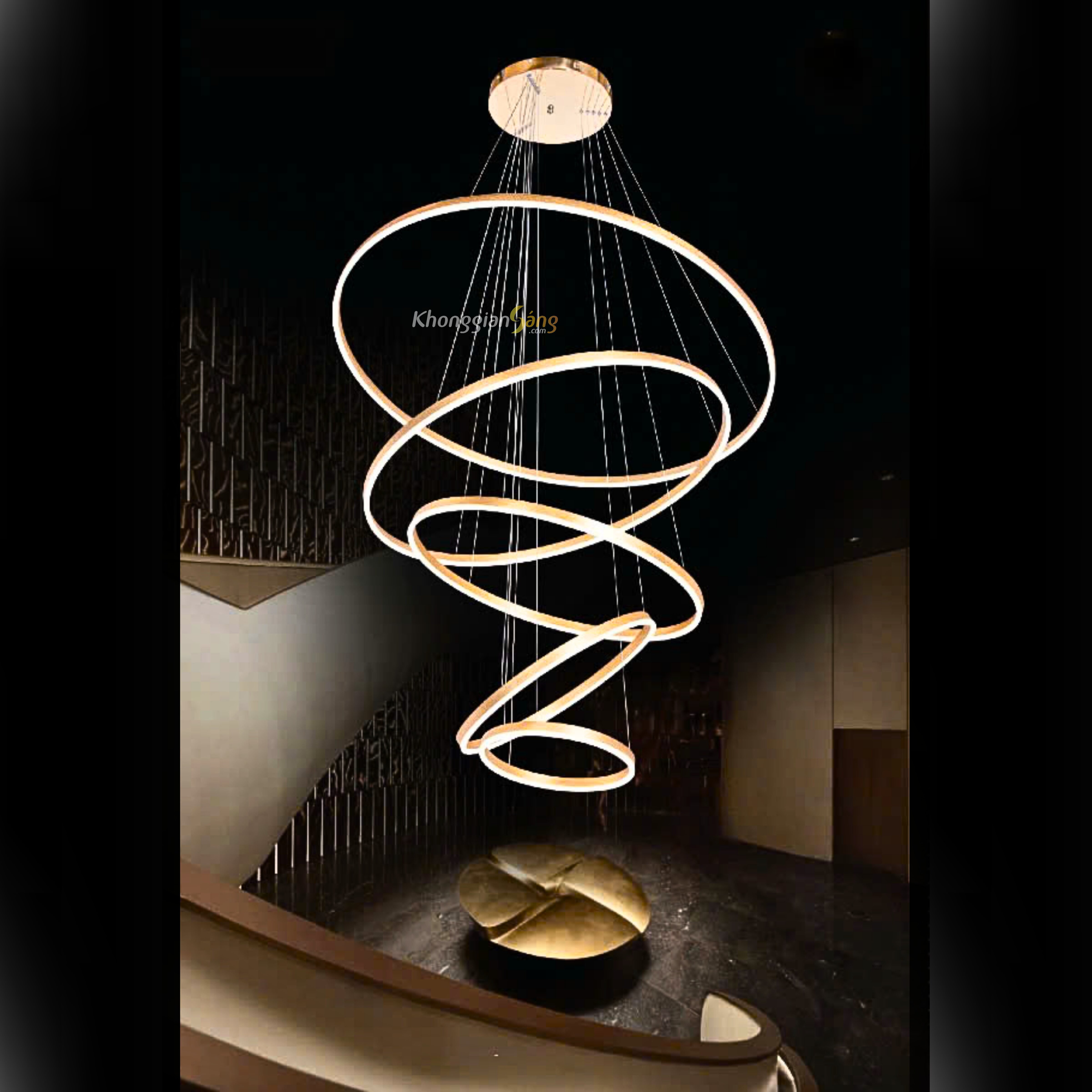 ĐÈN CHÙM THẢ (D200mm+D400mm+D600mm+D800mm+D1000mm x LED 3M) TH-828A-18