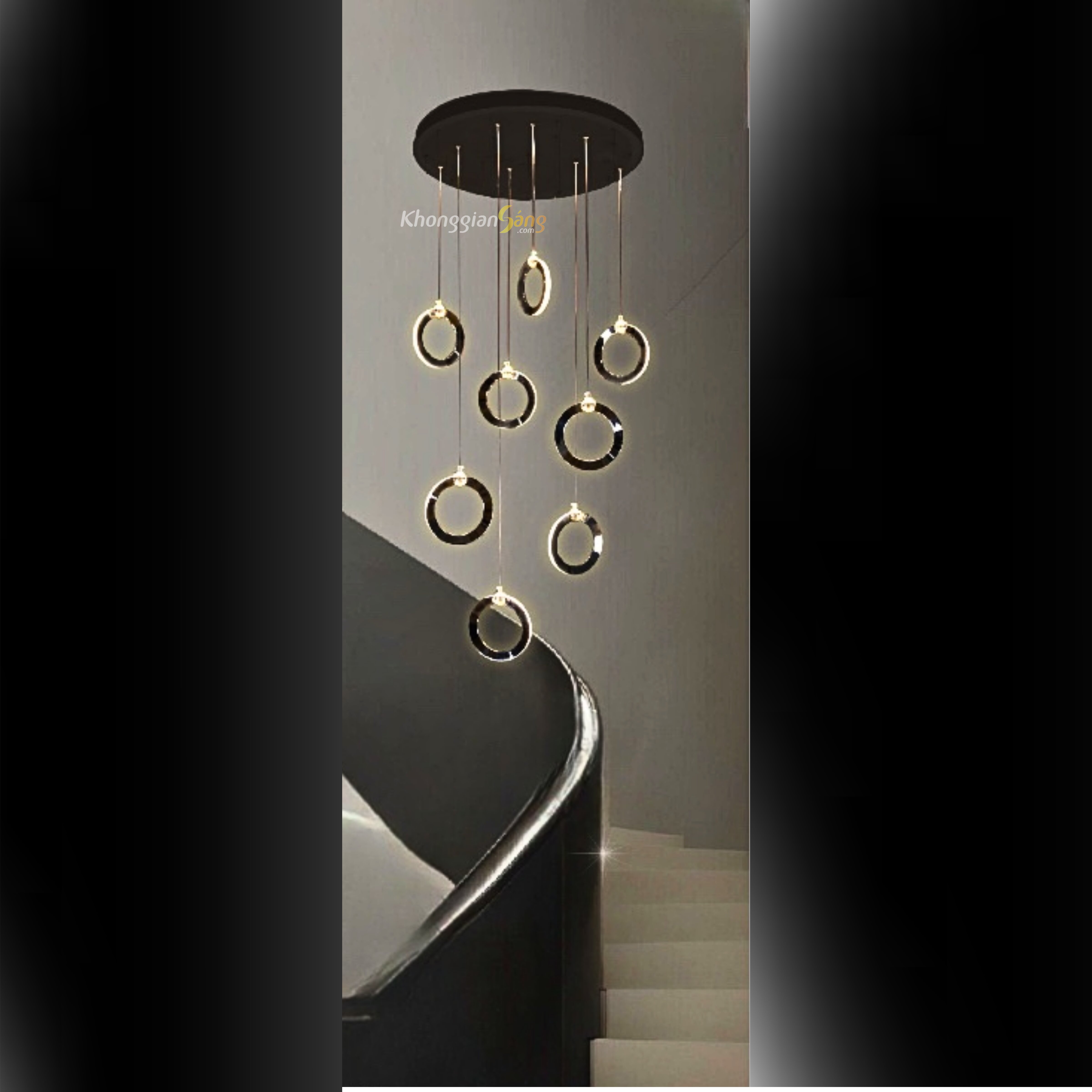 ĐÈN CHÙM THẢ (D600mm x H200mm) TH-8357