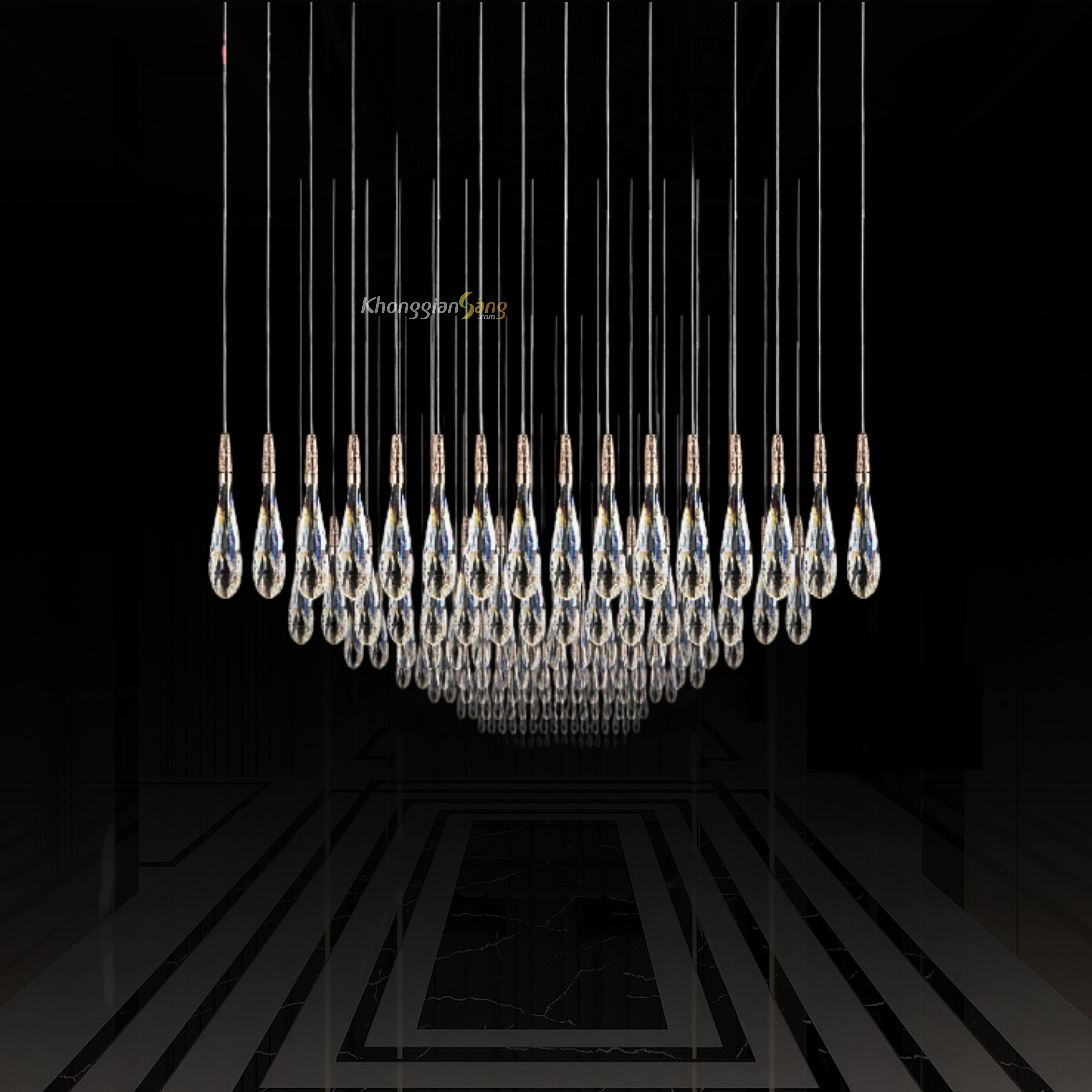 ĐÈN CHÙM PHA LÊ (D40mm x H170mm) TH-8662