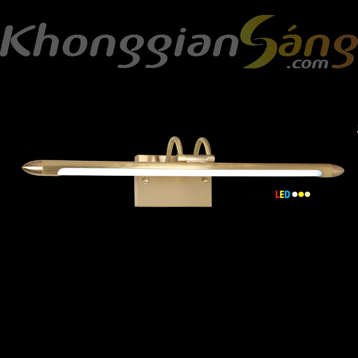 ĐÈN SOI TRANH ĐỒNG (L700mm) KGS-7228B