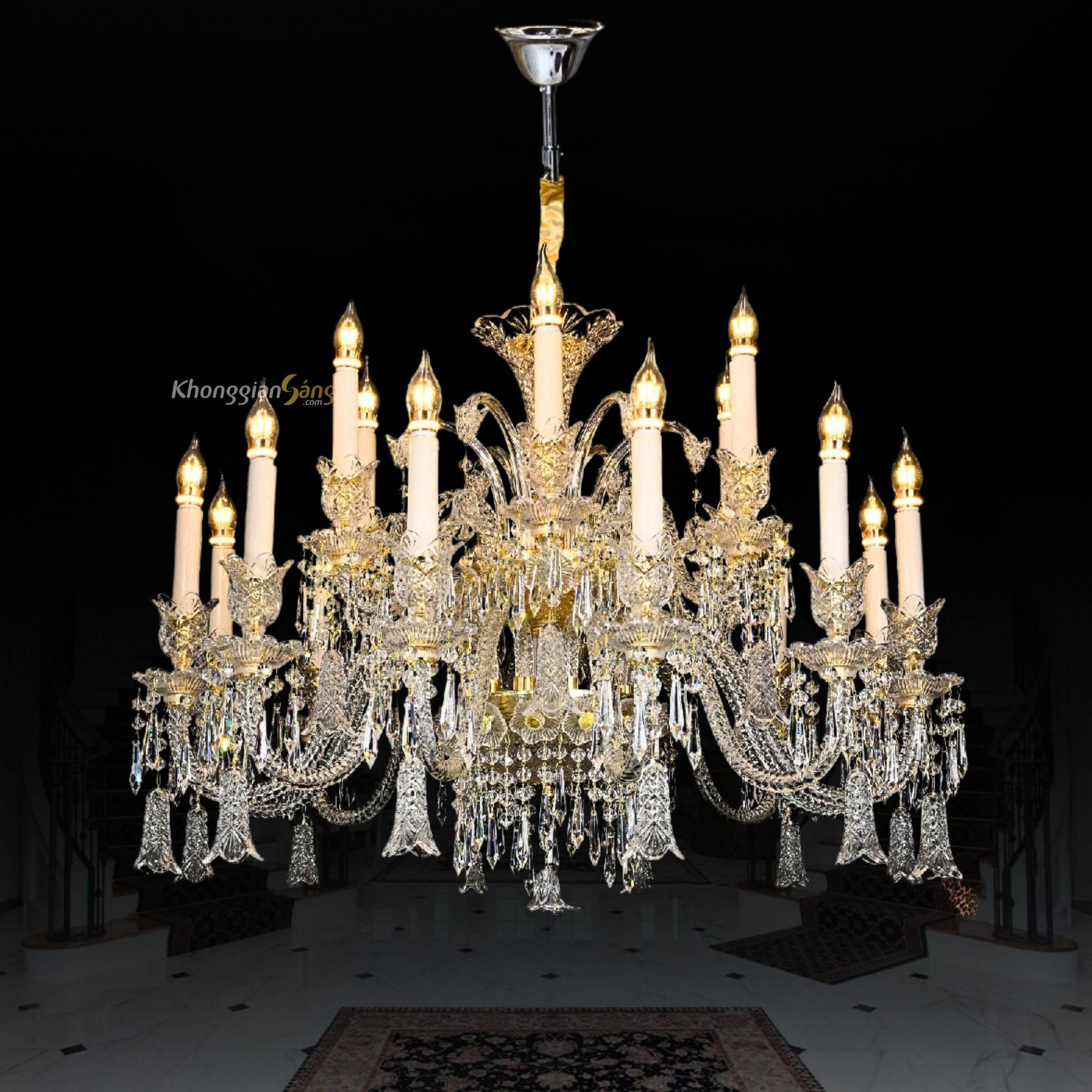 ĐÈN CHÙM NẾN (D940mm x C700mm) CNQT-403